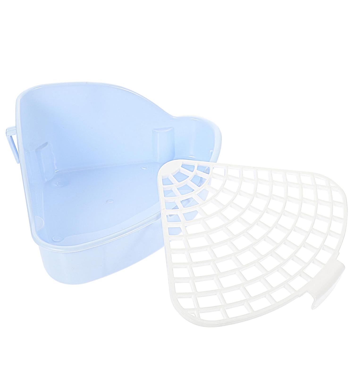 HANABASS Box Rabbit Toilet Rabbits Training Toilet Ferret Cage Small Animal Rabbit Bedding Rat Cage Bunny Pp 25X20X10CM Blue - Buy Online on GoSupps.com