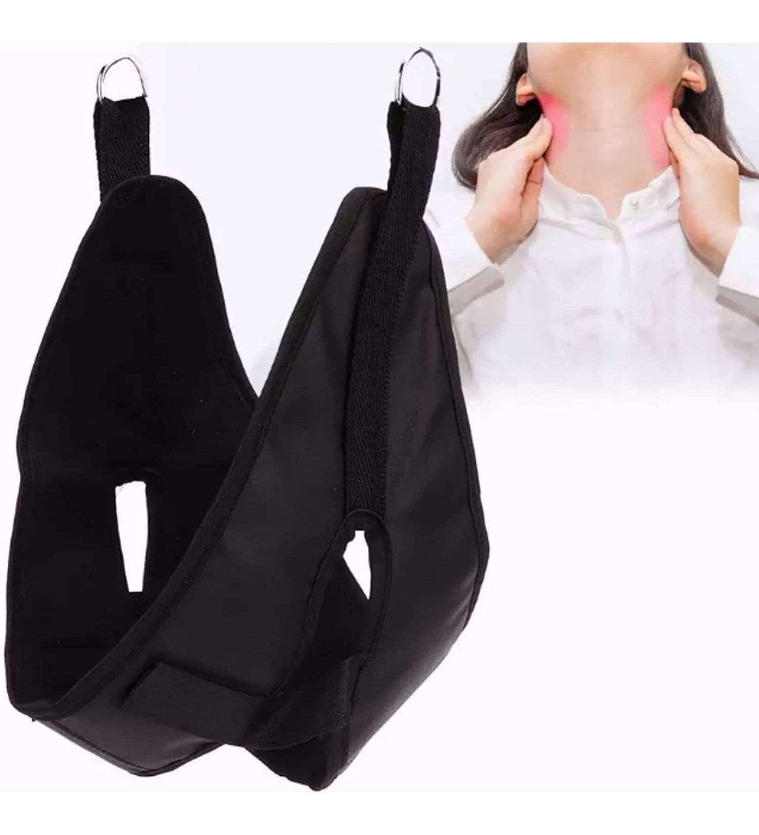 Buy Safwel Neck Traction Device - Enlarged PU Neck Belt with Velcro for Office Workers Students & Athletes - #1 Relief Solution - Buy Online on GoSupps.com