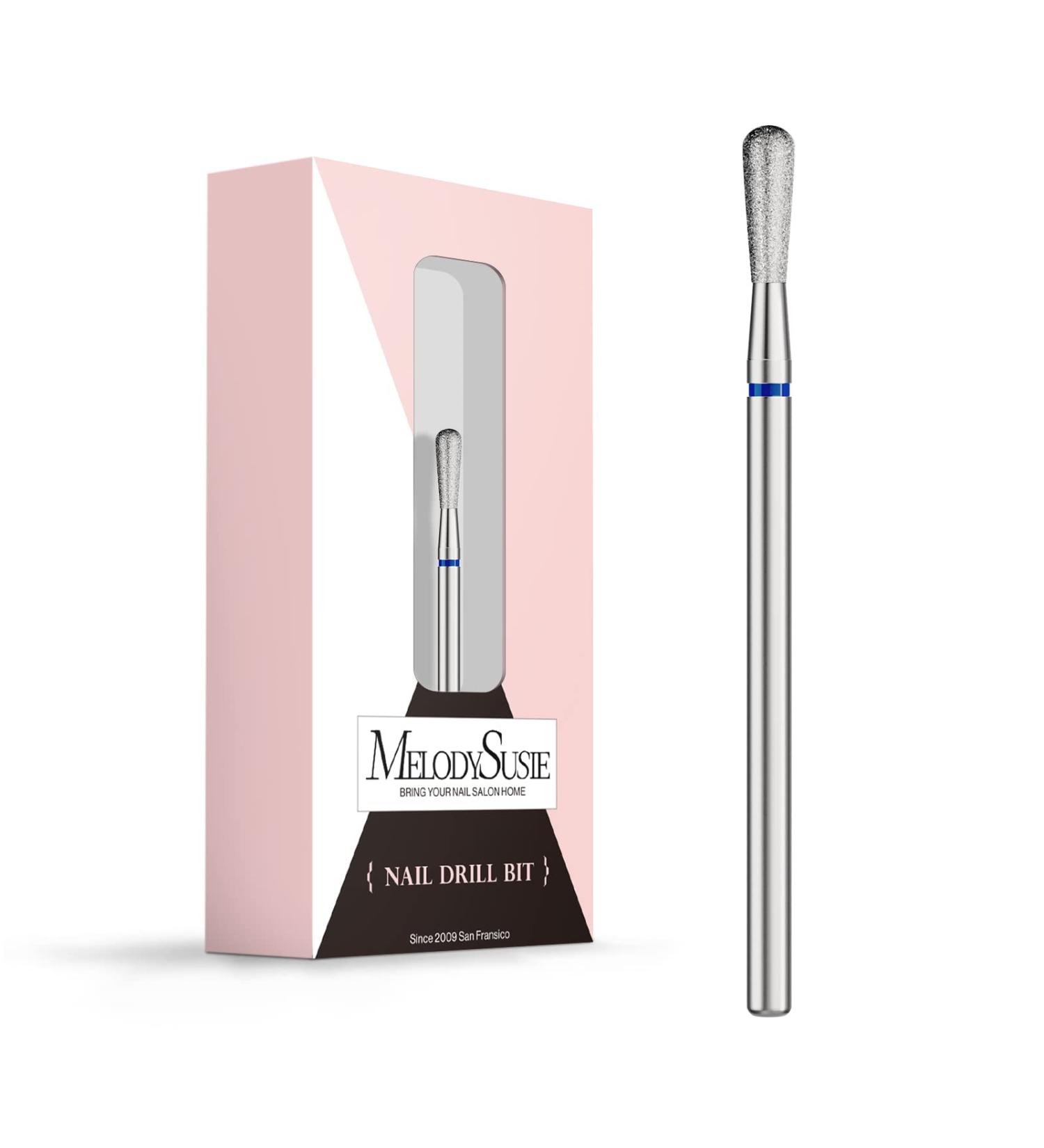 MelodySusie 2.5mm Pear Shape Cuticle Clean Nail Drill Bit 3/32'' Professional Safety Carbide Diamond Under Nail Cleaner for Cuticle Dead Skin Nail Prepare Beginners Bits Series Bit-S Medium Medium-M 4mm Ball Cuticle Bit - Buy Online on GoSupps.com