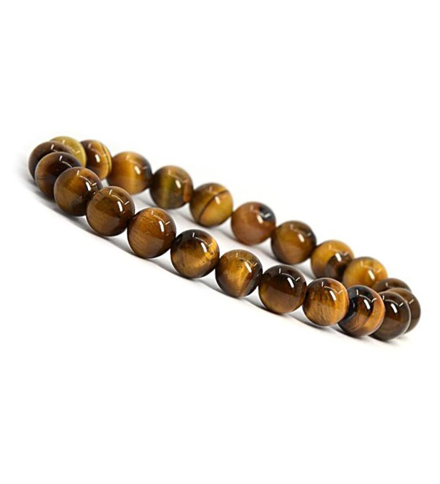 Emilys Gems Power - Chakra Bracelets | Stretchable | 8mm Natural Stone - For your well-being Tiger Eye