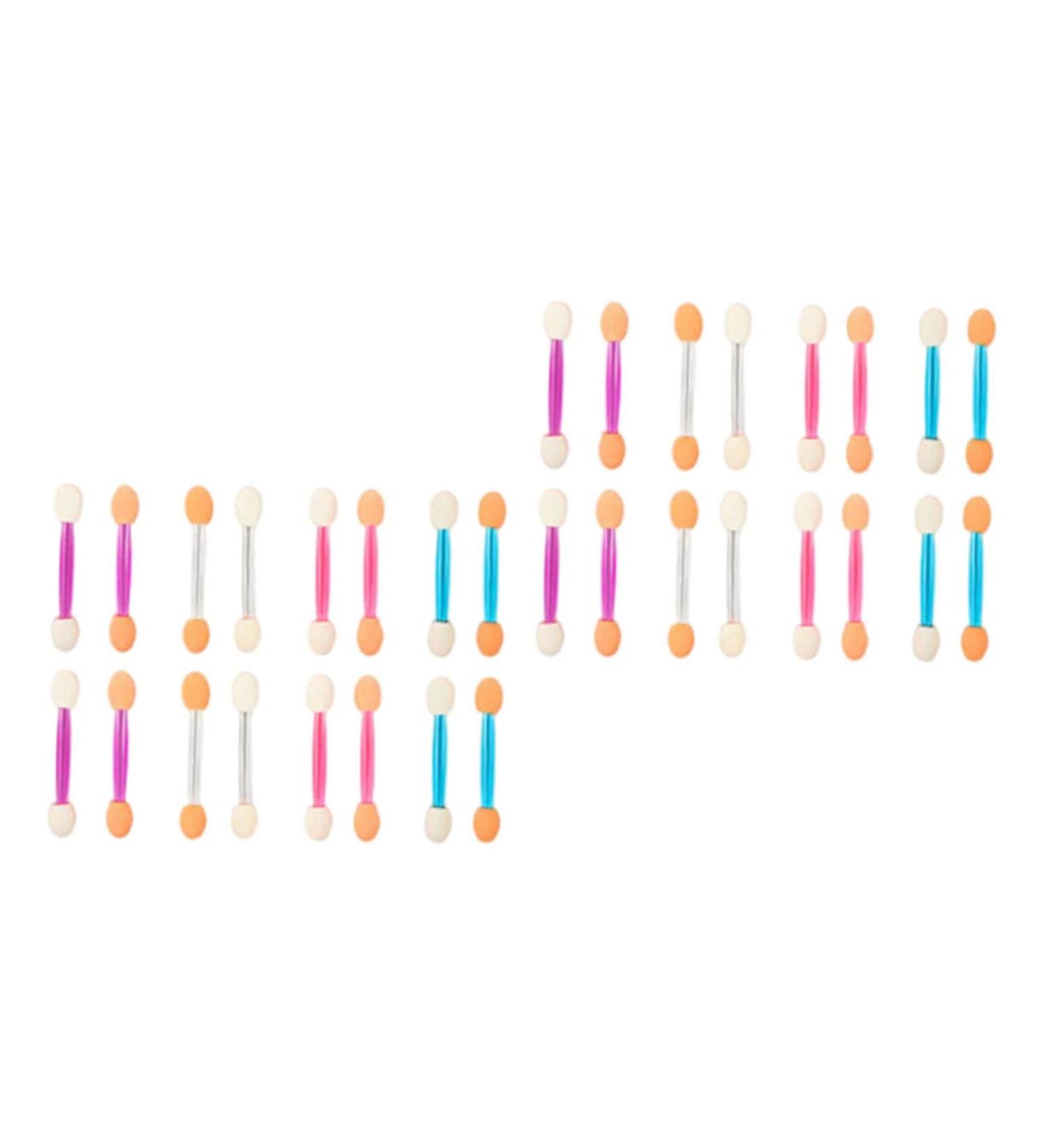 Beavorty Eyeshadow Applicator Brush 120pcs Eyeshadow Double-headed Makeup Plastic Eye Supplies Tools Dual-end Stick - Buy Online on GoSupps.com