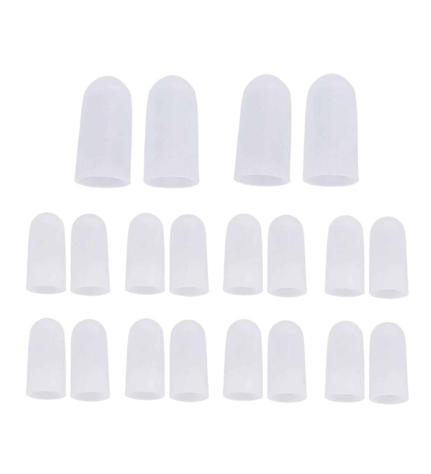 Gel Toe Caps - Big Toe Protectors for Blister, Corns, and Ingrown Toenails - 10 Pairs - Buy Online on GoSupps.com