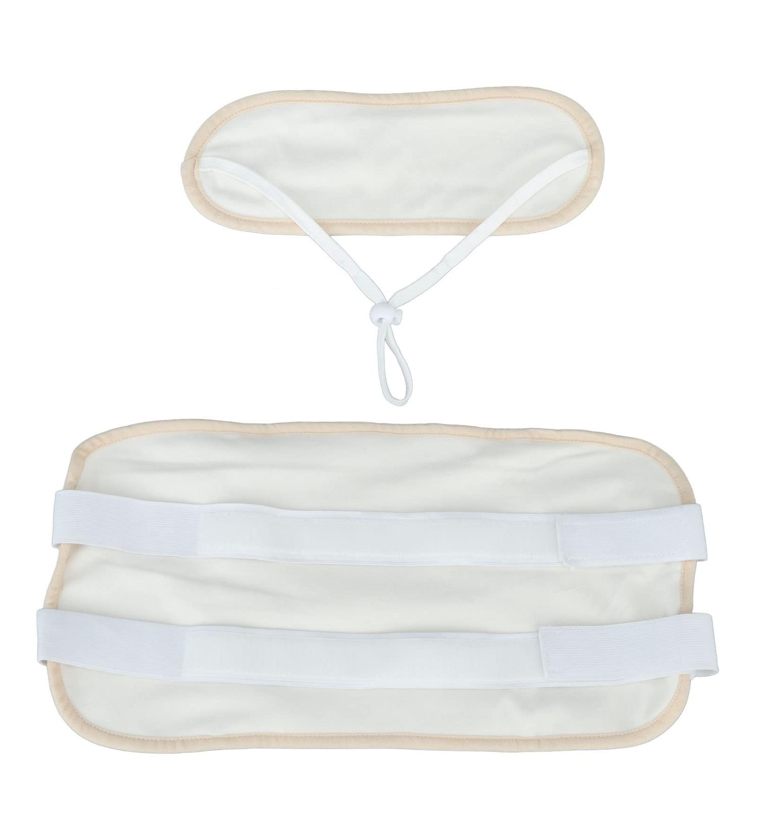 Raguso Castor Oil Neck Pack | Ergonomic Waterproof Velcro Belt | Double-Layer Compression Pads | Organic Culinary Oil Packaging for Yoga & Wellness - Buy Online on GoSupps.com