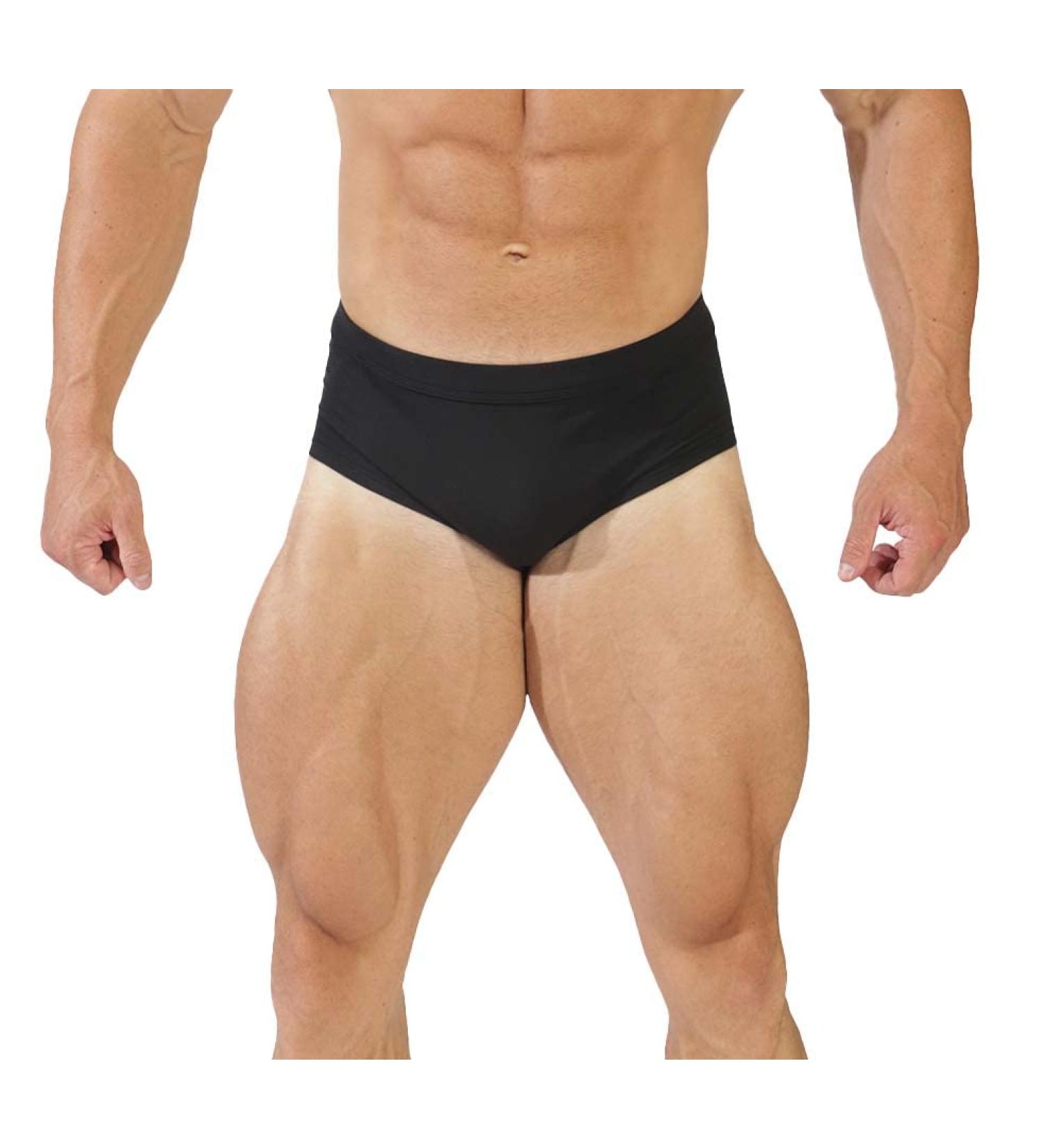 Jed North Men's Classic Bodybuilding Posing Trunks - Midnight Black Competition Suit Shorts for International Shipping - Buy Online on GoSupps.com