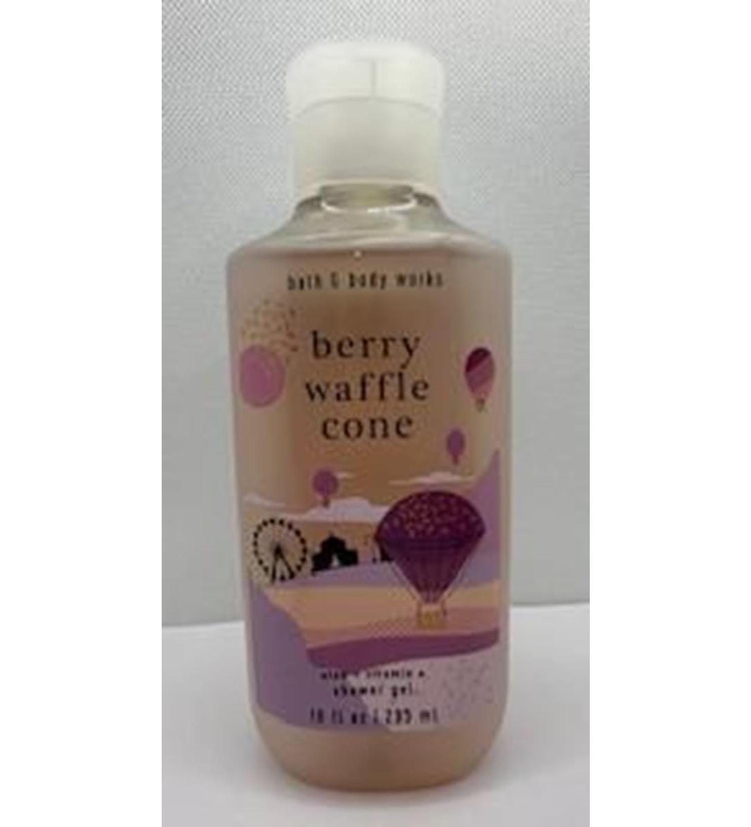 Berry Waffle Cone Shower Gel 10 Ounce Body Wash Pink
