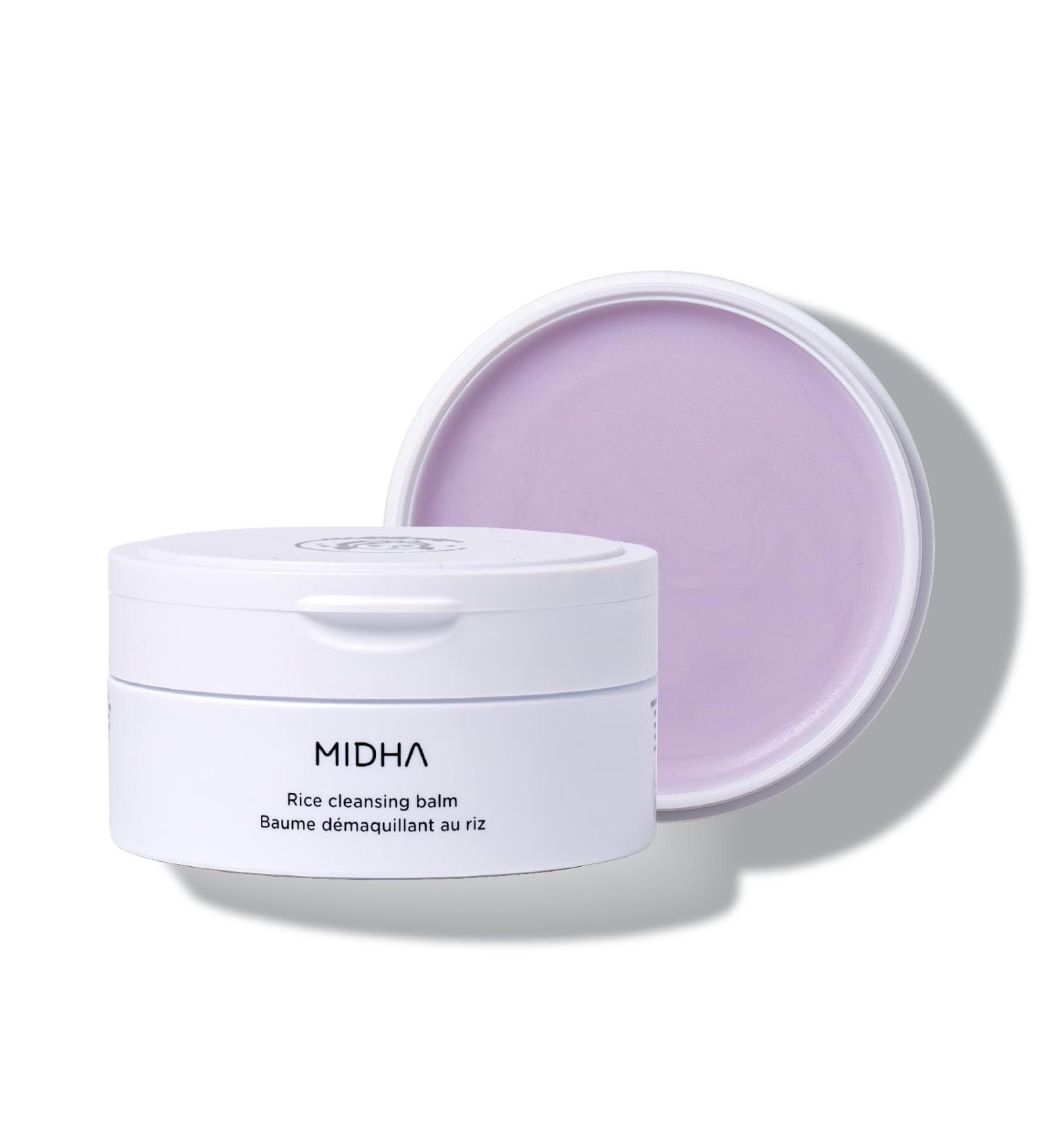 MIDHA RICE CLEANSING BALM 3.38fl.oz/100ml Deep cleansing Moisturising Gentle makeup remover Balm to oil formula daily facial wash Non-irritating cleanser Blackhead cleansing Hydrating Vegan - Buy Online on GoSupps.com