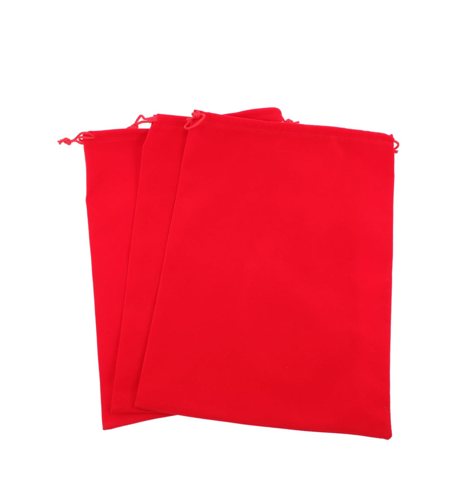 Mikinona 3pcs Hair Dryer Storage Bag Practical Storage Pouches Blow Dryer for Curly Hair Flannel Red - Buy Online on GoSupps.com