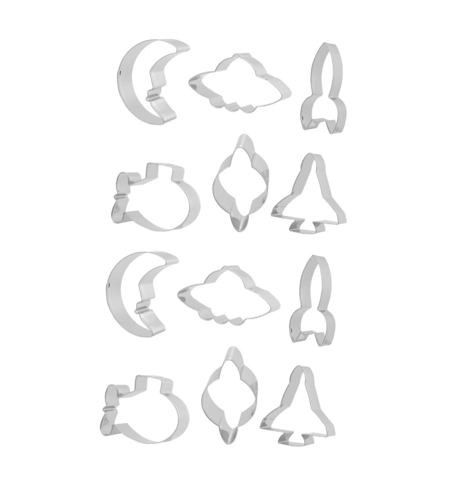 MAGICLULU Biscuit Cutters Cookie Cutters 12 Pcs Cake Mold Biscuit Cutting Machine Cookie Mold Cookie Molds Mx2pcs Silverx2pcs - Buy Online on GoSupps.com