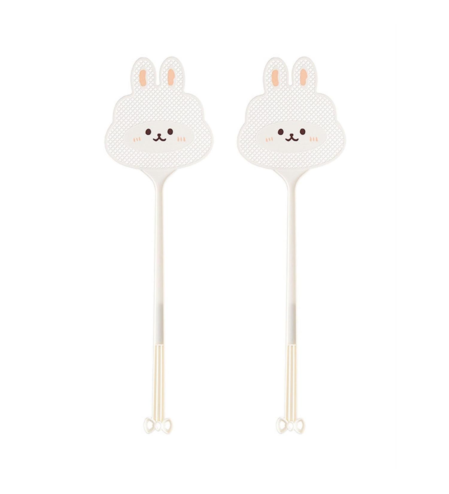 KKRAUS 2 Pack Fly Swatter Plastic Manual Fly Swatters Heavy Duty with Long Strong Handle Fly Killer for Home Indoor Outdoor Classroom Office (Color : White) - Buy Online on GoSupps.com