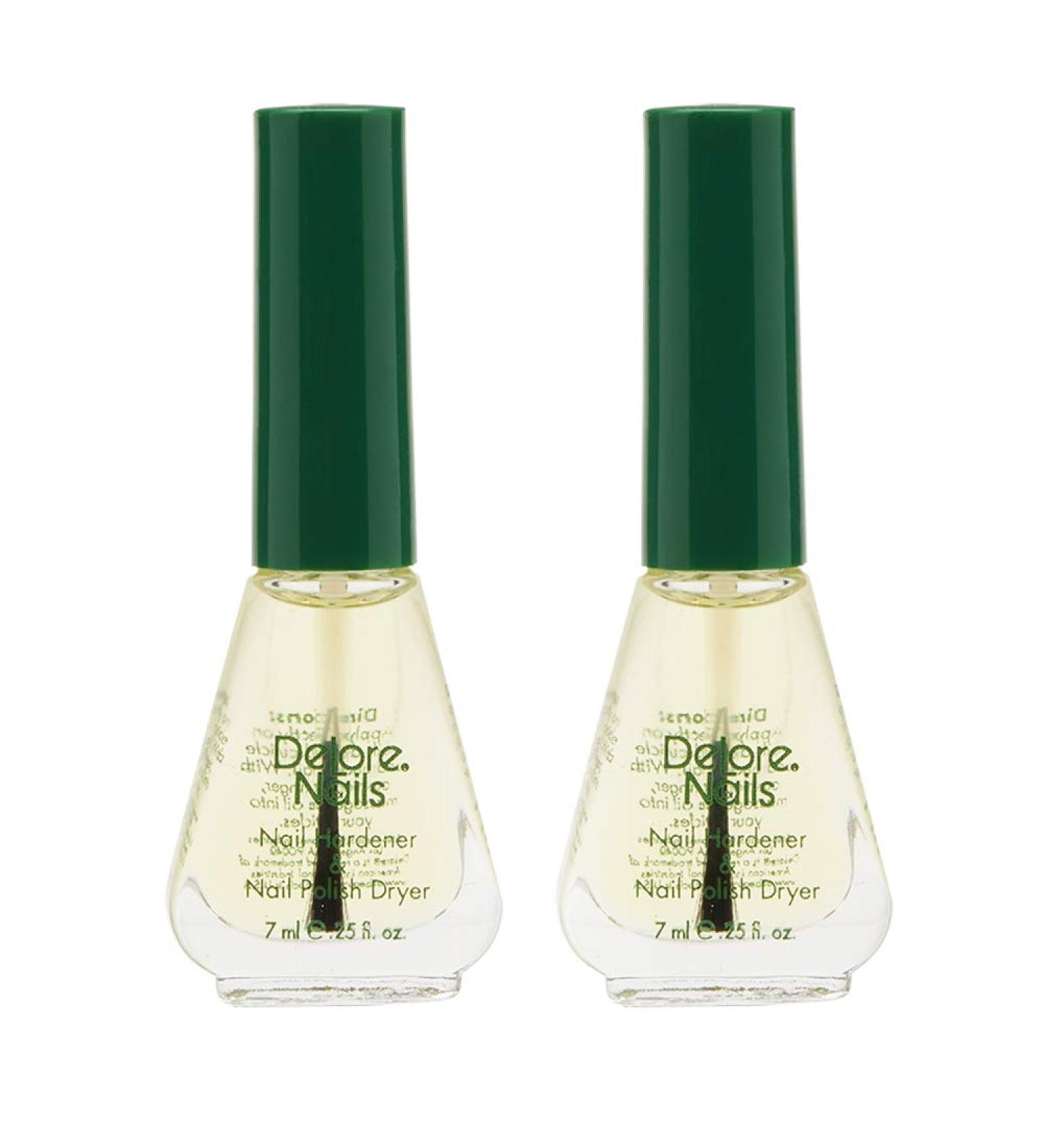 Delore Nail Hardener & Polish Dryer 0.25oz (Pack of 2) - Fast Drying Formula - Buy Online on GoSupps.com
