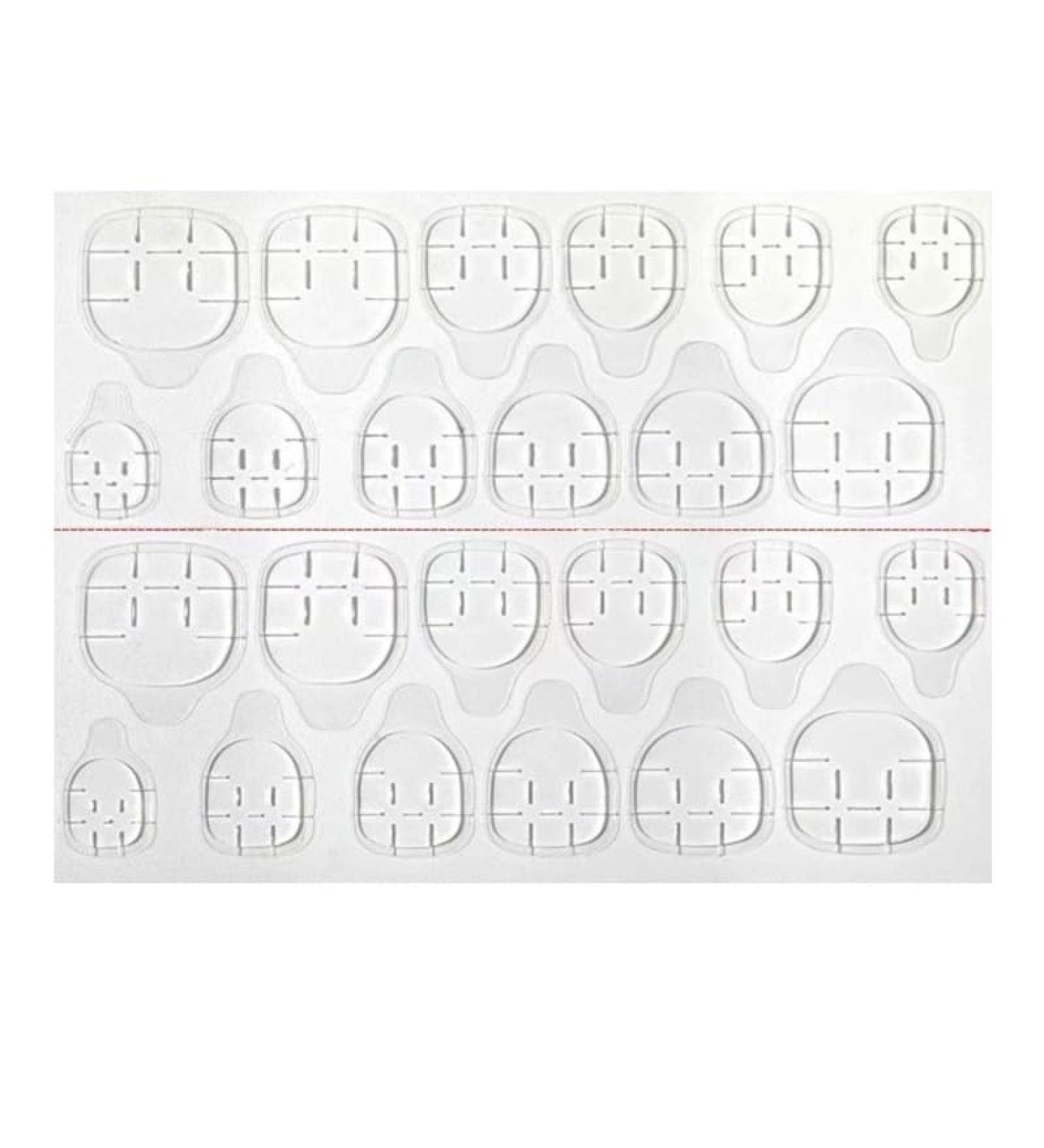 Thin Jelly Gel Yellow Gel Nail Patch for Wearing Nails Double sided Back Adhesive Batch Invisible Double sided Adhesive(0.5mm thick)