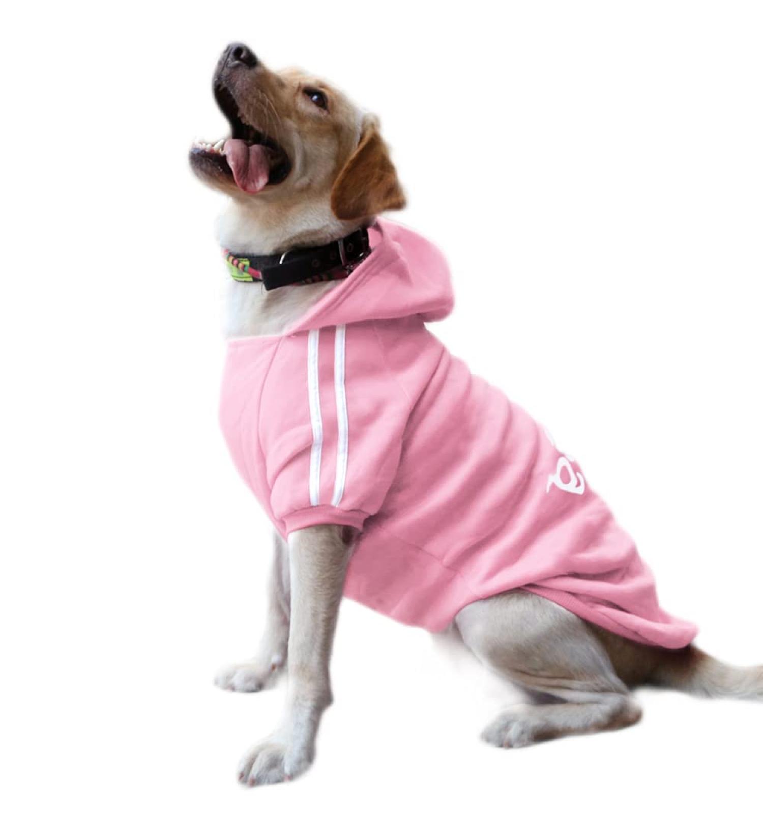 Eastlion 6XL Dog Warm Hoodies & Sweater - Pink Pet Coat for Puppies | Stylish & Comfortable - Buy Online on GoSupps.com