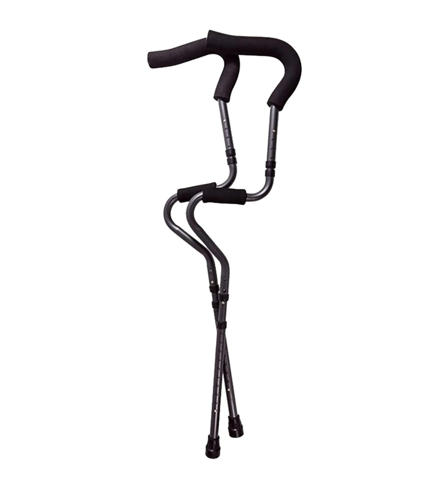 LINYUES Medical Underarm Crutches for Walking Aluminum Folding Adjustable Axillary Crutches with Ergonomic Grip and Armpit Foam for Men Women or Teens 2 Units - Buy Online on GoSupps.com