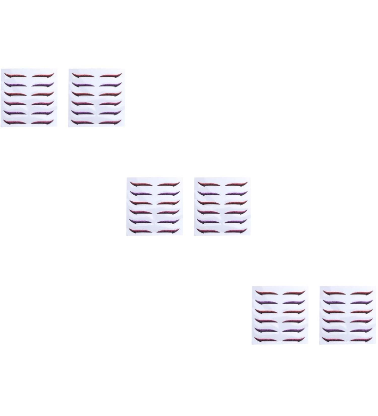 Didiseaon 36 Pairs Glitter Eyeliner Cosmetic Eyelid Tape Eyeshadow Hair Accessories Sticker Double Eyelid Miss - Buy Online on GoSupps.com