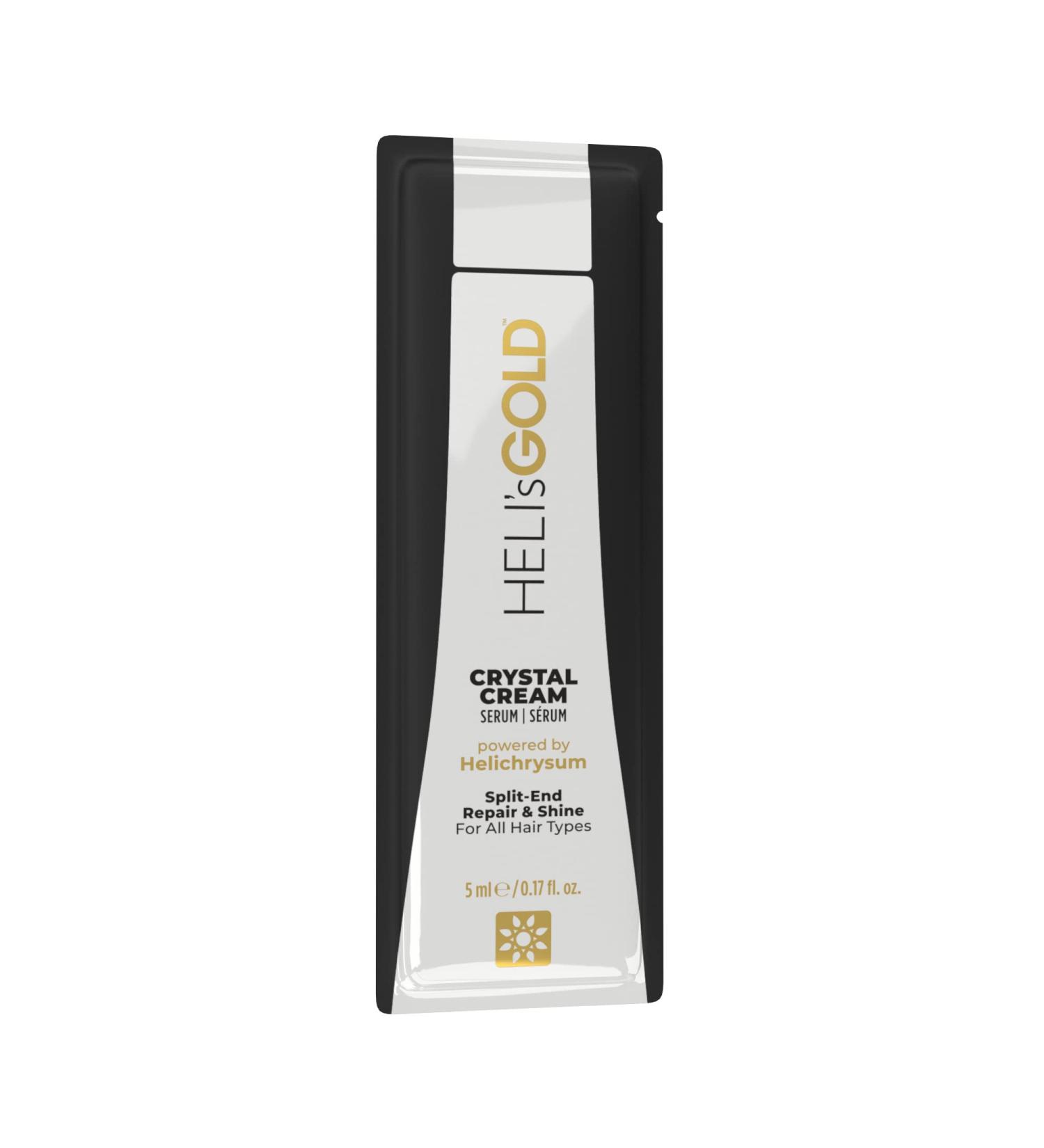 Gold Crystal Cream Serum - Restores Hair Structure, Prevents Frizz and Split Ends - Reveals Natural Shine - 1 Oz - Buy Online on GoSupps.com