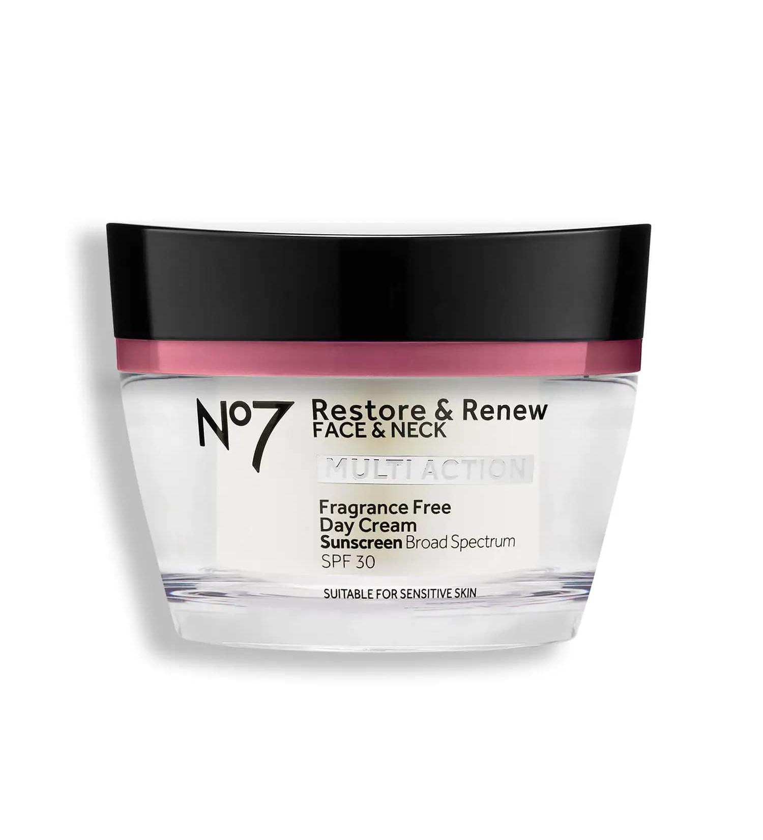 Boots No7 Restore & Renew Day Cream SPF 30 - 1.69oz - Buy Online on GoSupps.com