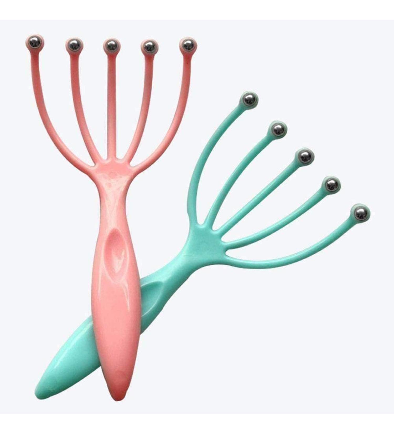 Basilisk Scalp Massage Device - Glowy Head Relaxation with Steel Balls & Five Fingers - Perfect for Scalp Care & Stress Relief | International Shipping Available - Buy Online on GoSupps.com