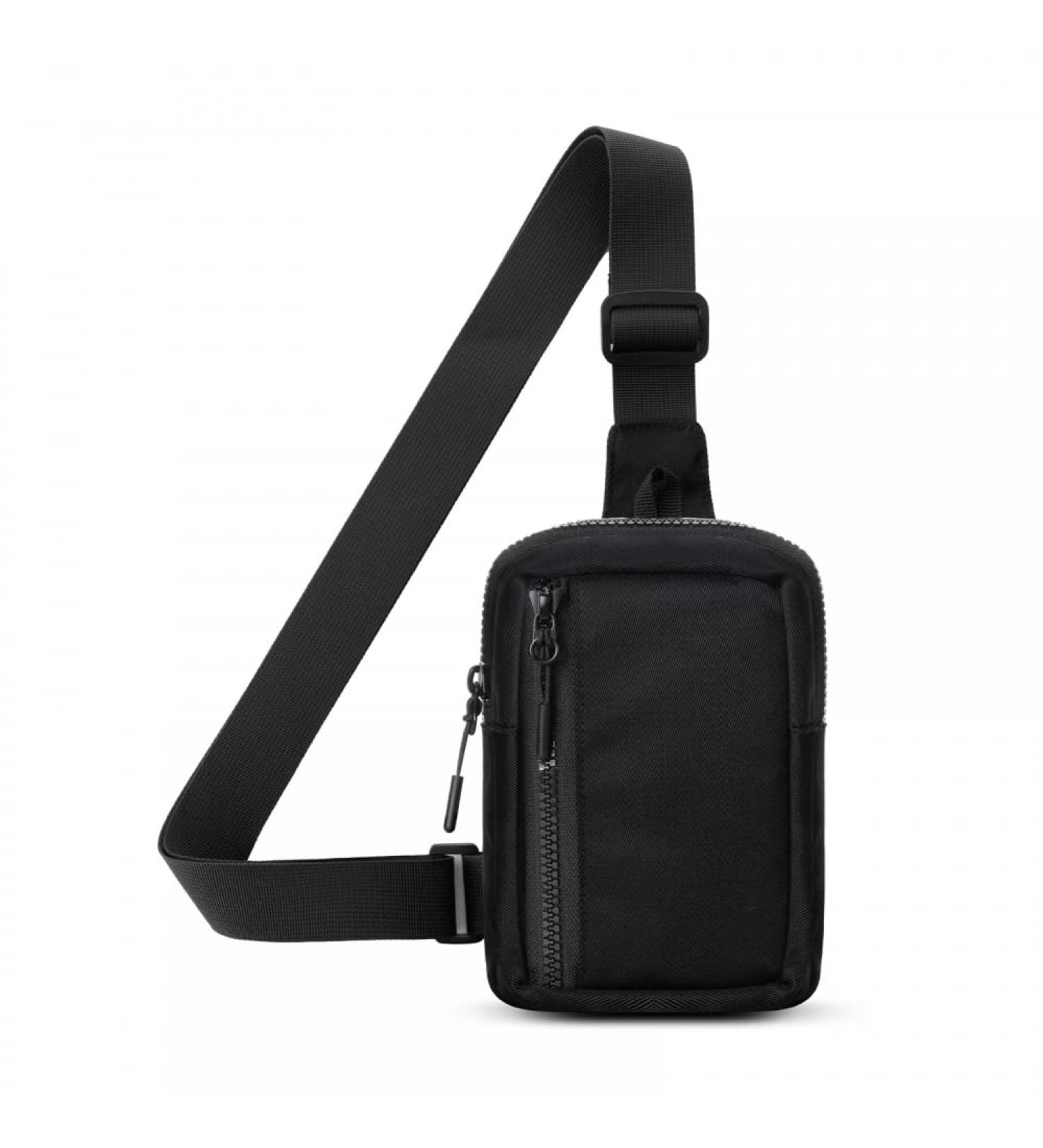 Dongker Sling Crossbody Bag - Waterproof Small Shoulder Bag for Men & Women | Adjustable Straps Perfect for Hiking Traveling Climbing - Black - Buy Online on GoSupps.com