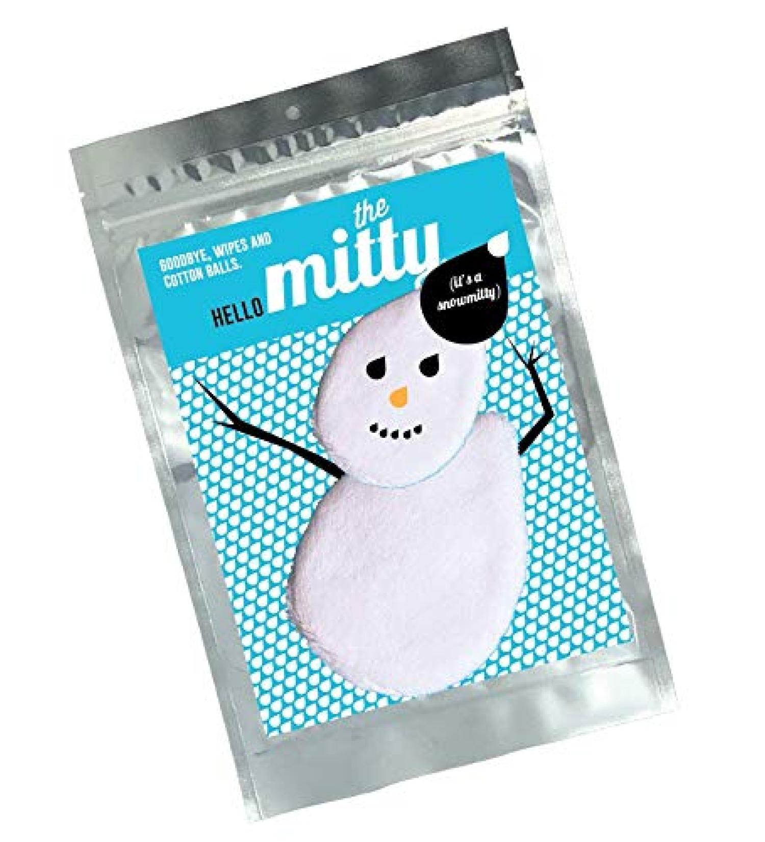 Mitty Snowman 2-Piece Set | Ultra-Gentle Reusable Skin Cleansing Cloths for Sensitive Skin | International Shipping Available - Buy Online on GoSupps.com