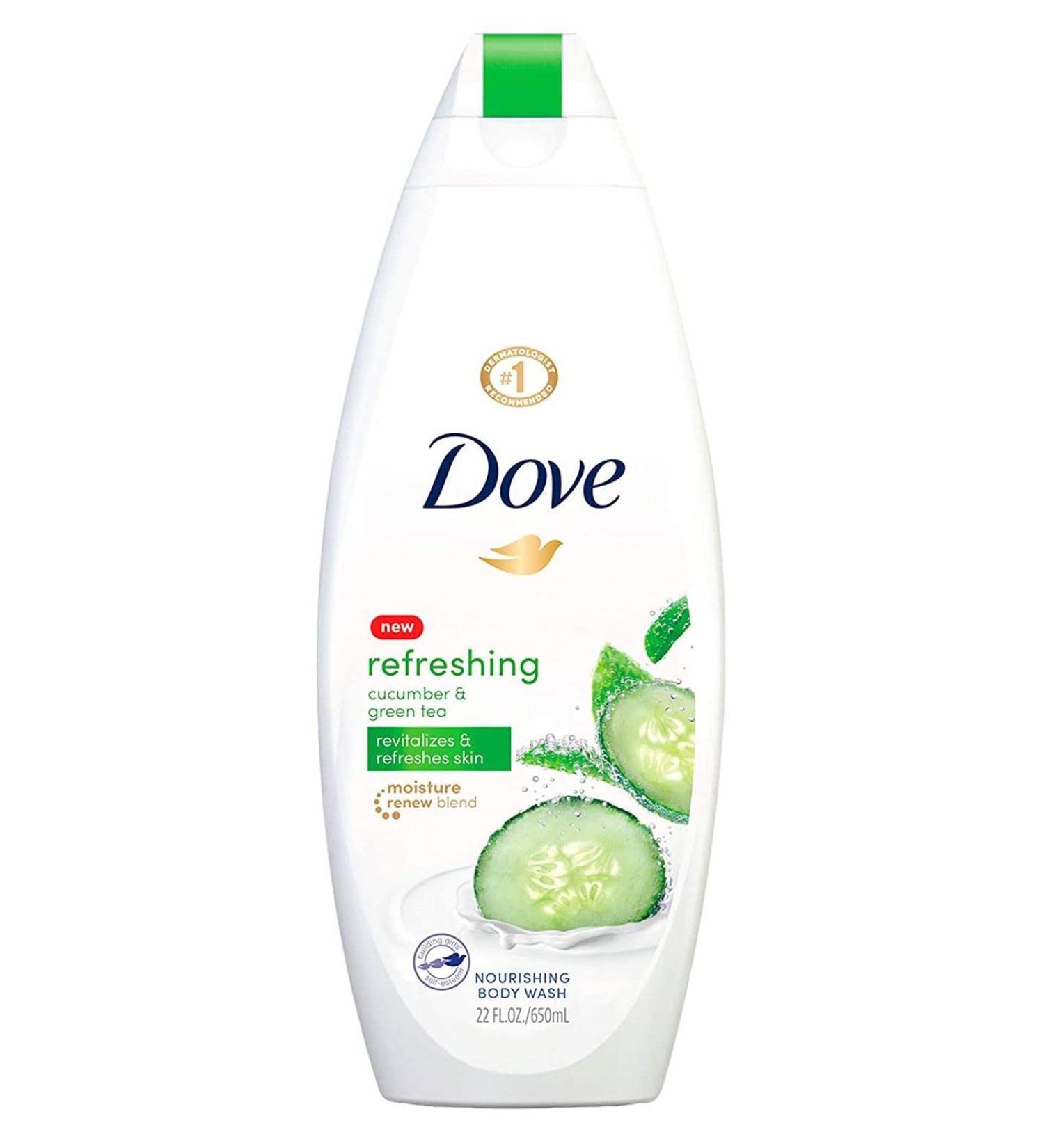 Dove Go Fresh Body Wash Cucumber & Green Tea 22 oz - Pack of 6 | International Shipping Available - Buy Online on GoSupps.com