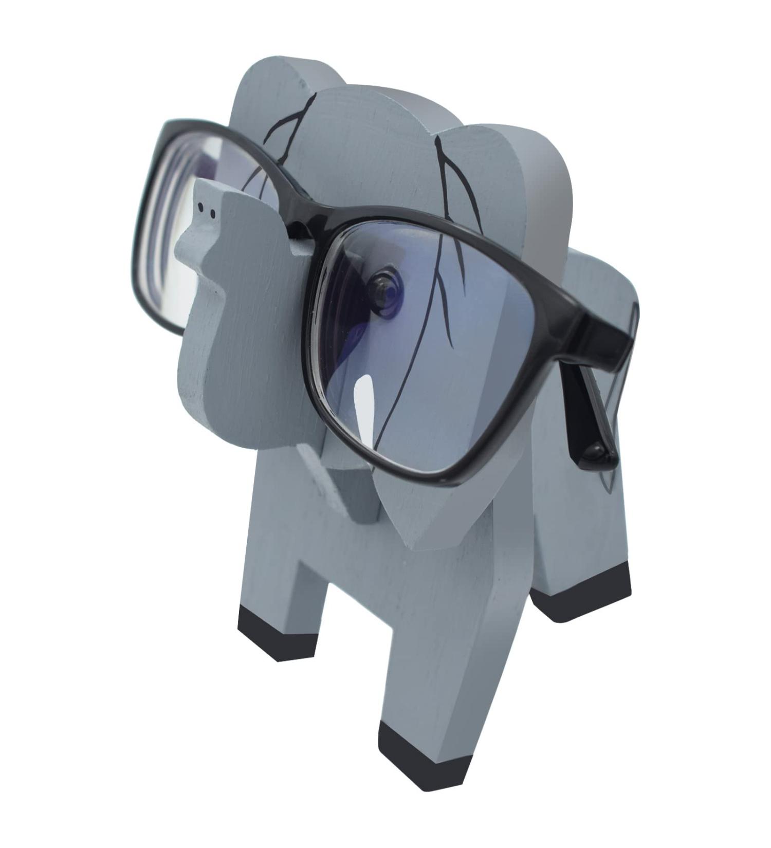 Vipbuy Elephant-Shaped Wooden Glasses Holder | 3D Puzzle Stand for Sunglasses | Unique Animal Desk Decor & Gifts - Buy Online on GoSupps.com