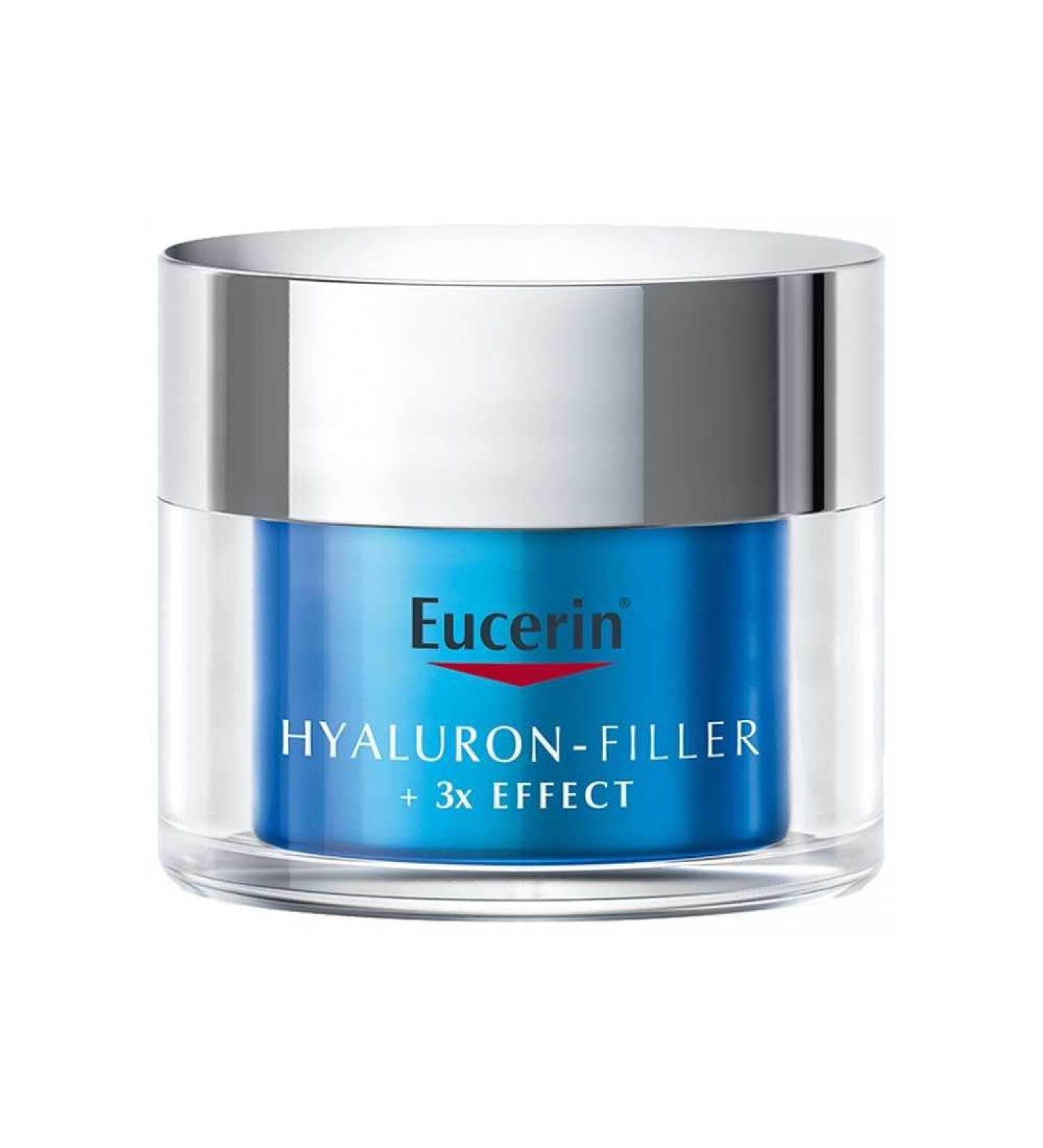 Eucerin Hyaluron-Filler + 3x Gel-Cream Effect Night Care Hydration Booster 50ml