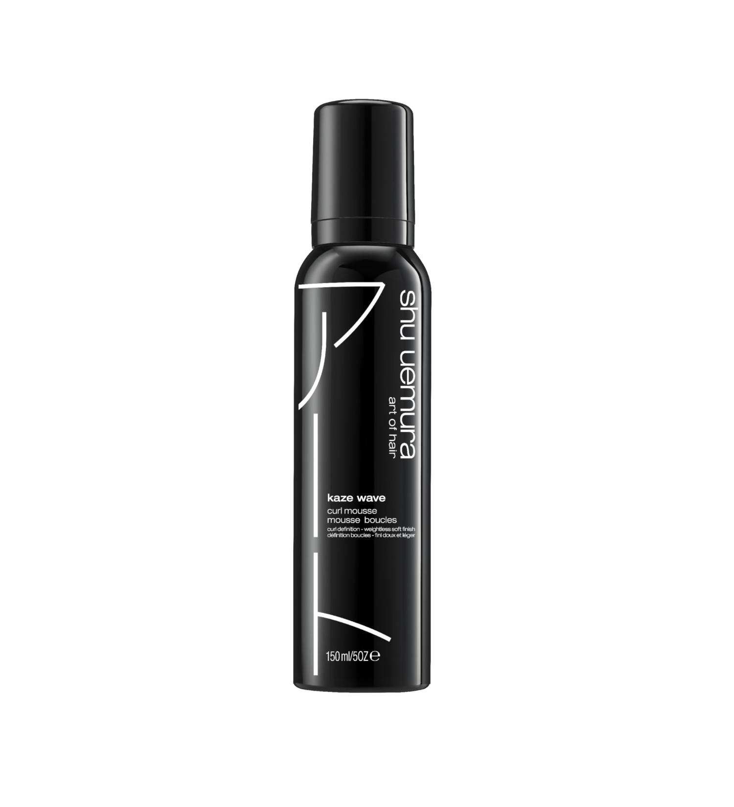 Shu Uemura Kaze Wave Curl Defining Hair Mousse - Tames Frizz and Provides Heat Protection For Wavy and Curly Hair
