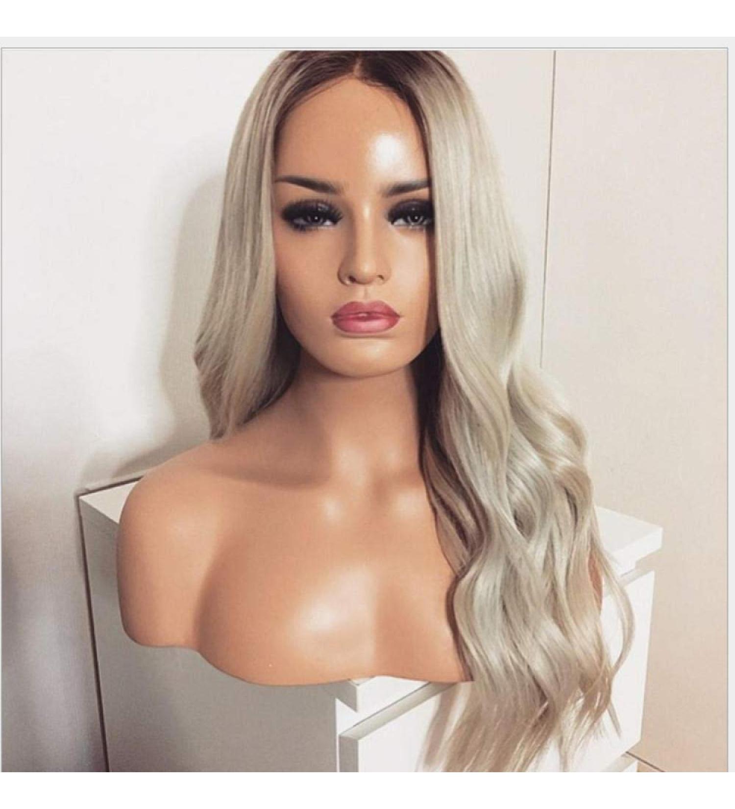 BGHJUE N Wigi S A Wig - Blunt Synthetic Curly Wig for White/Black Women | Natural Middle Part Long Hair - Shop Internationally! - Buy Online on GoSupps.com