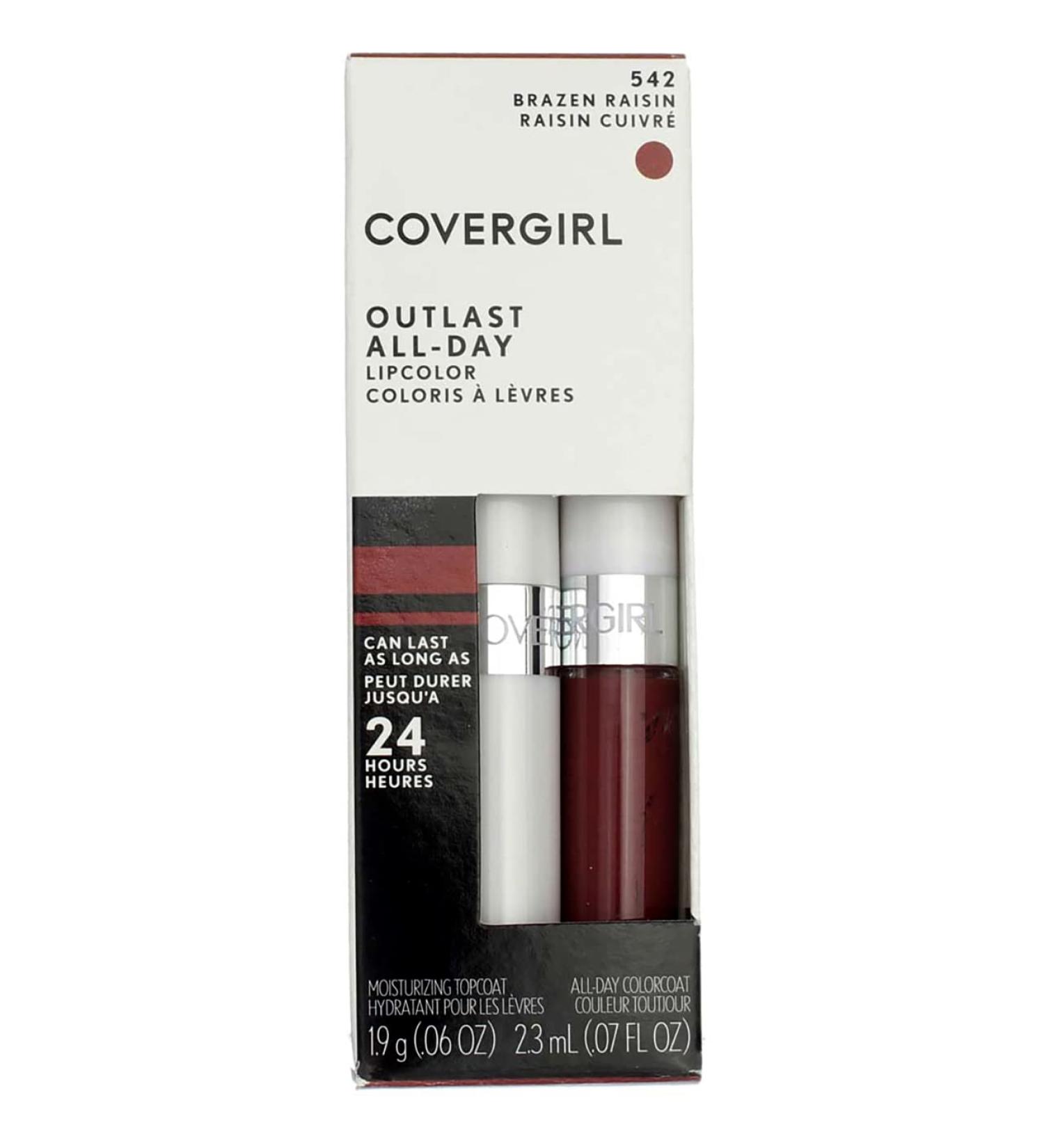 Covergirl Outlast Lipcolor 542 Brazen Raisin - 3 Pack | Long-lasting Lip Color - Buy Online on GoSupps.com