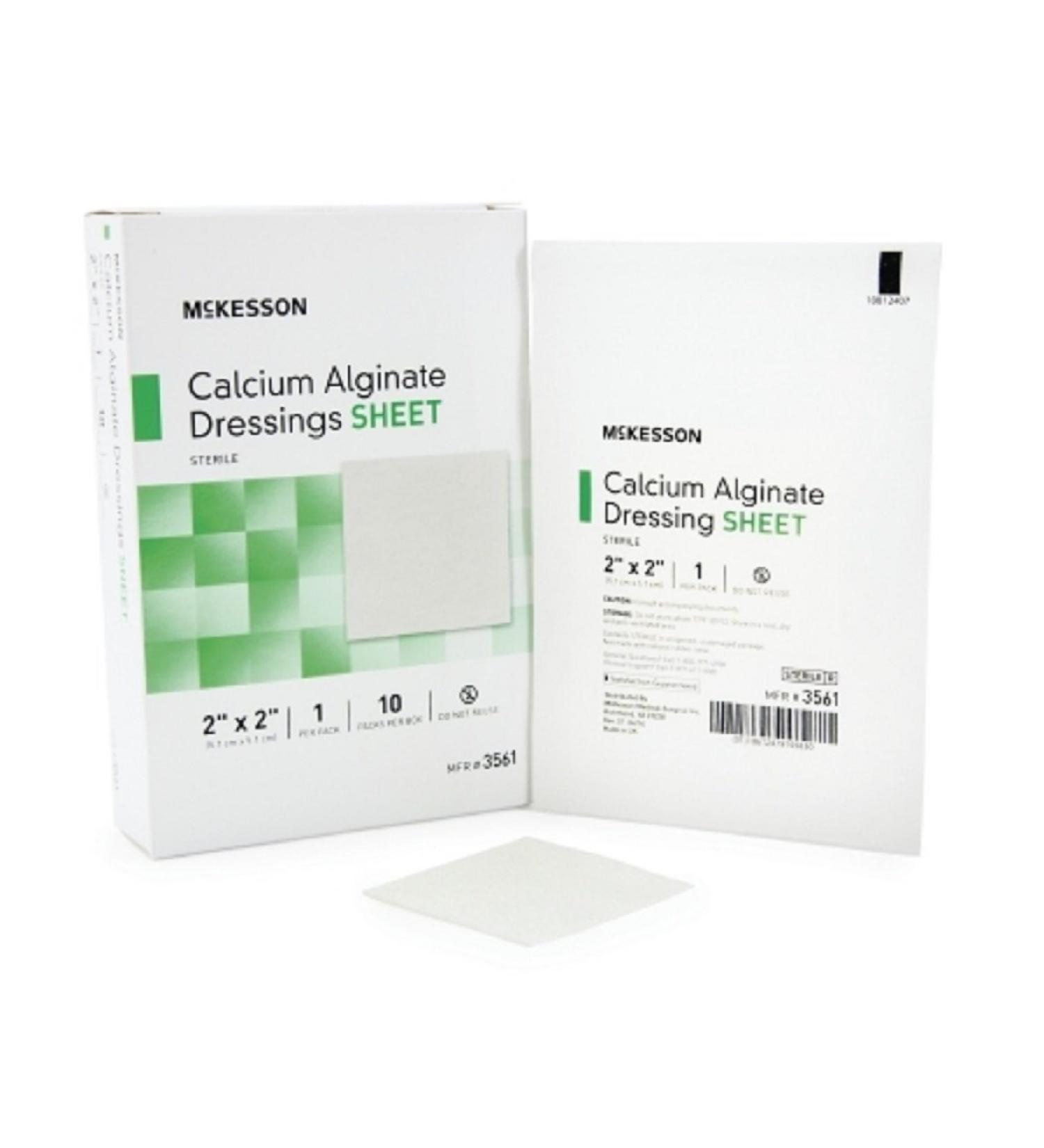 McKesson Calcium Alginate Dressing White - Box of 10