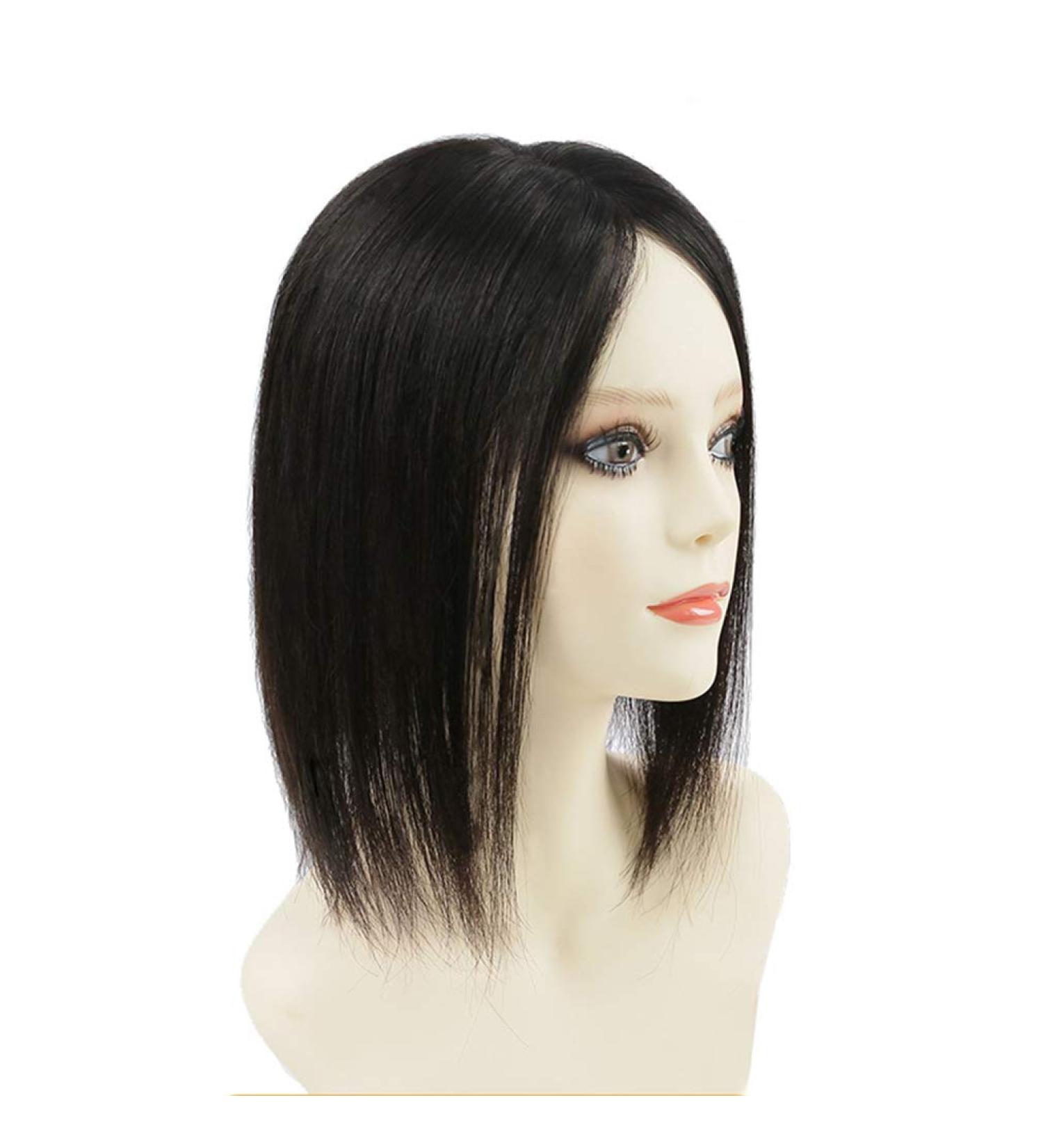 Yanamy 5x5 Remy Human Hair Topper | Silk Part Clip-on Hairpiece for Women | 10 Inch Length - International Shipping Available - Buy Online on GoSupps.com