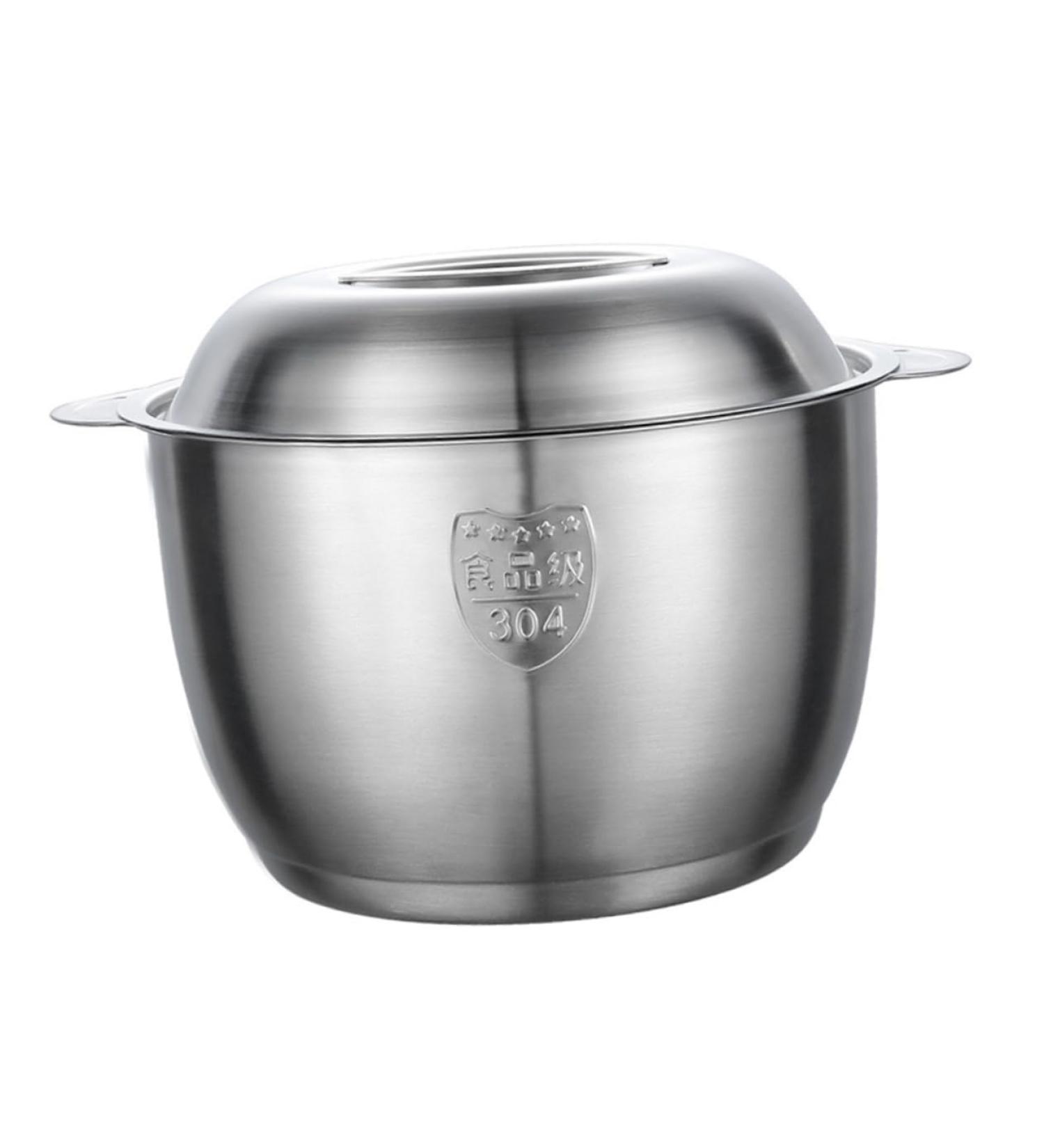 Milisten 3 Pcs Lard Can Stainless Steel Containers Pasta Containers Kitchen Supply Grease Storage Can Sauce Pot Grease Container Fruit Strainer Steam 304 Stainless Steel Chocolate - Buy Online on GoSupps.com
