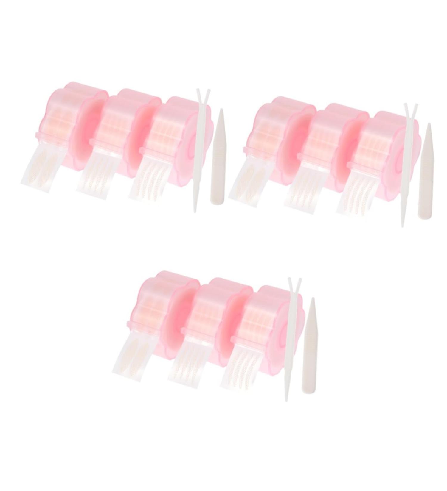 FOMIYES 9 Rolls Double Eyelid Sticker Breathable Eyelid Lift Eyelid Invisible Fold Eyelid Droopy Eyelid Tape Eyelid Stickers No Trace Pink Double Eyelid Fiber Lifting Belt - Buy Online on GoSupps.com