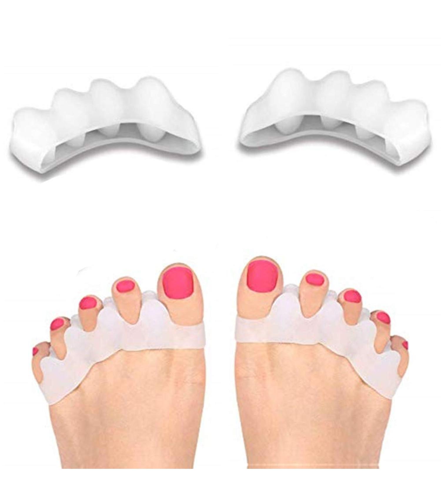 Xwanli 2 Pairs Silicone Hallux Valgus Toe Separators - Friction Protection & Foot Bandage for Optimal Comfort - Buy Online on GoSupps.com