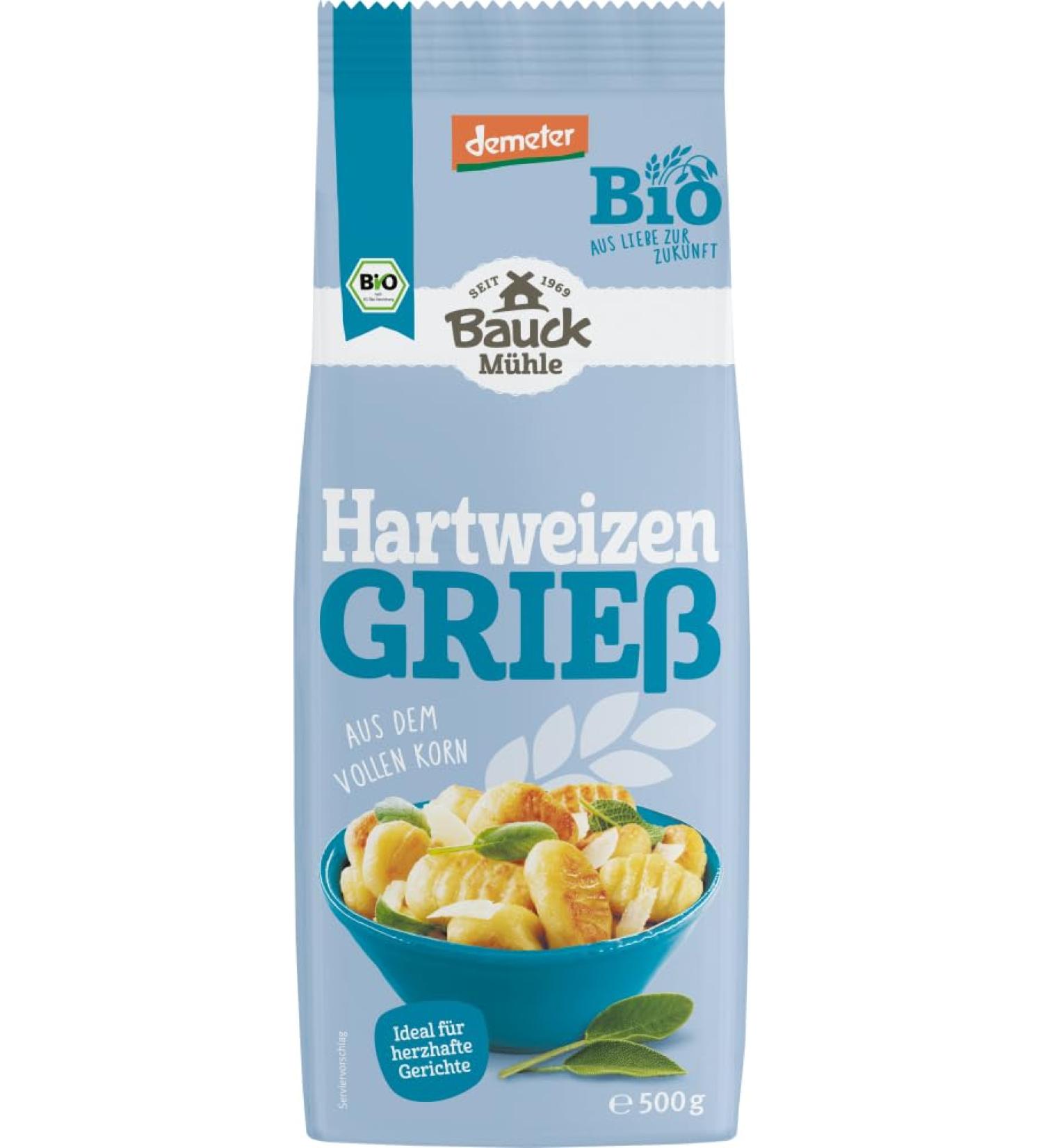 Bauckhof Demeter durum wheat semolina 2 x 500 g