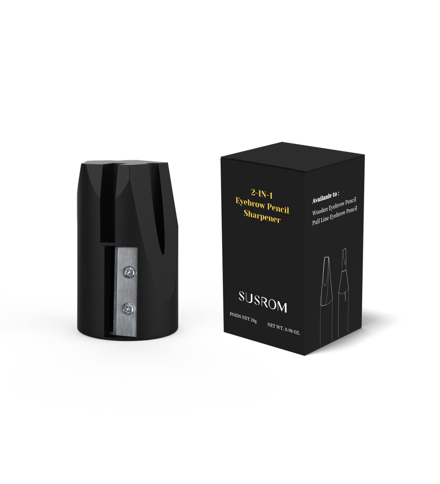 SUSROM 2-in-1 Eyebrow Pencil Sharpener for Wooden & Waterproof Peel-Off Pencils - Multi-Functional Duckbill Cosmetic Tool - Buy Online on GoSupps.com