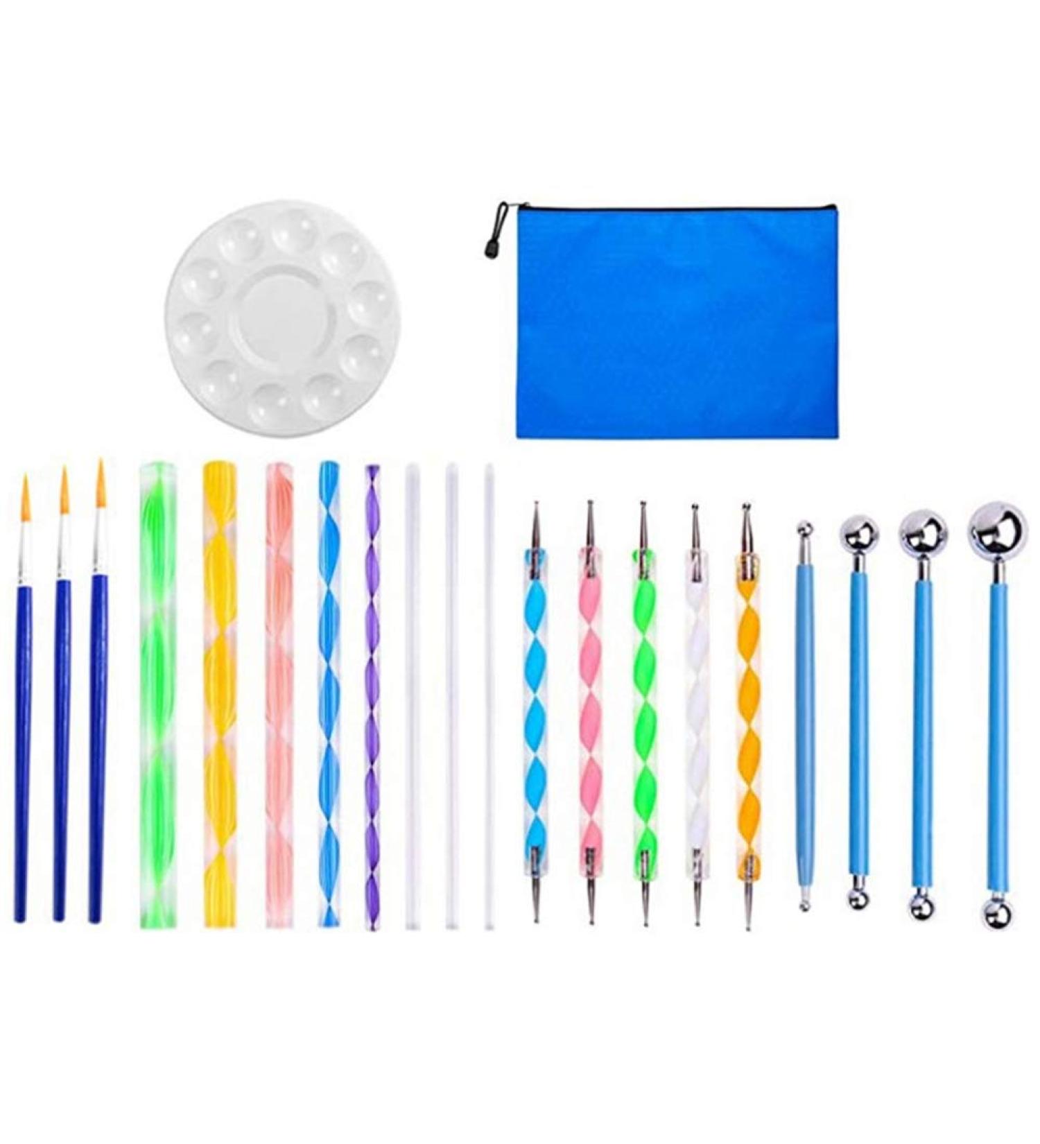 FYOBOT Mandala Template Painting Combo Set 27-Piece Stippling Tool Soft Pottery Painting Pen - Buy Online on GoSupps.com