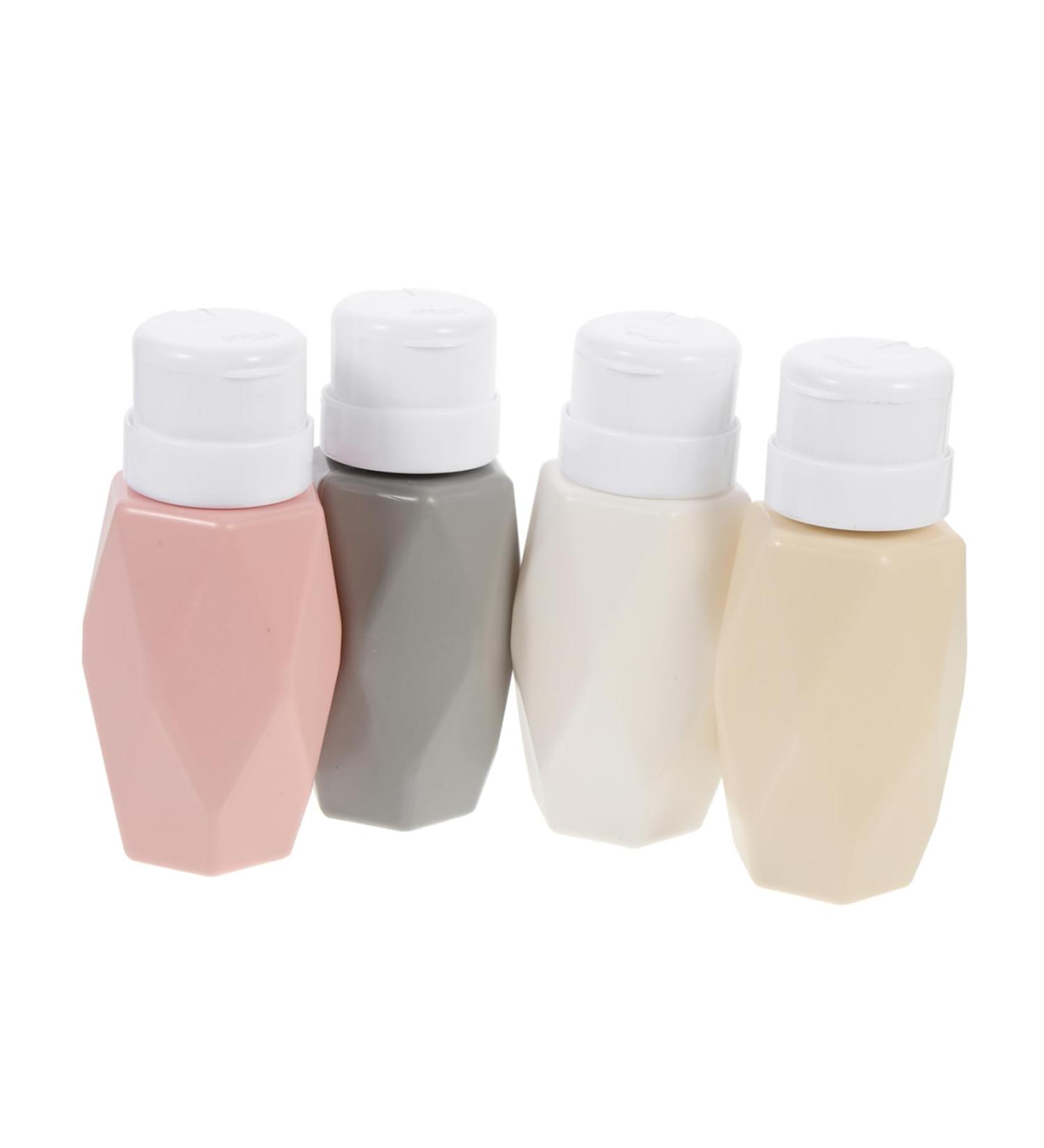  HONMEET 4 x Nail Polish Remover Bottles with Locking System for Liquid Remover Dispensing - Buy Online on GoSupps.com