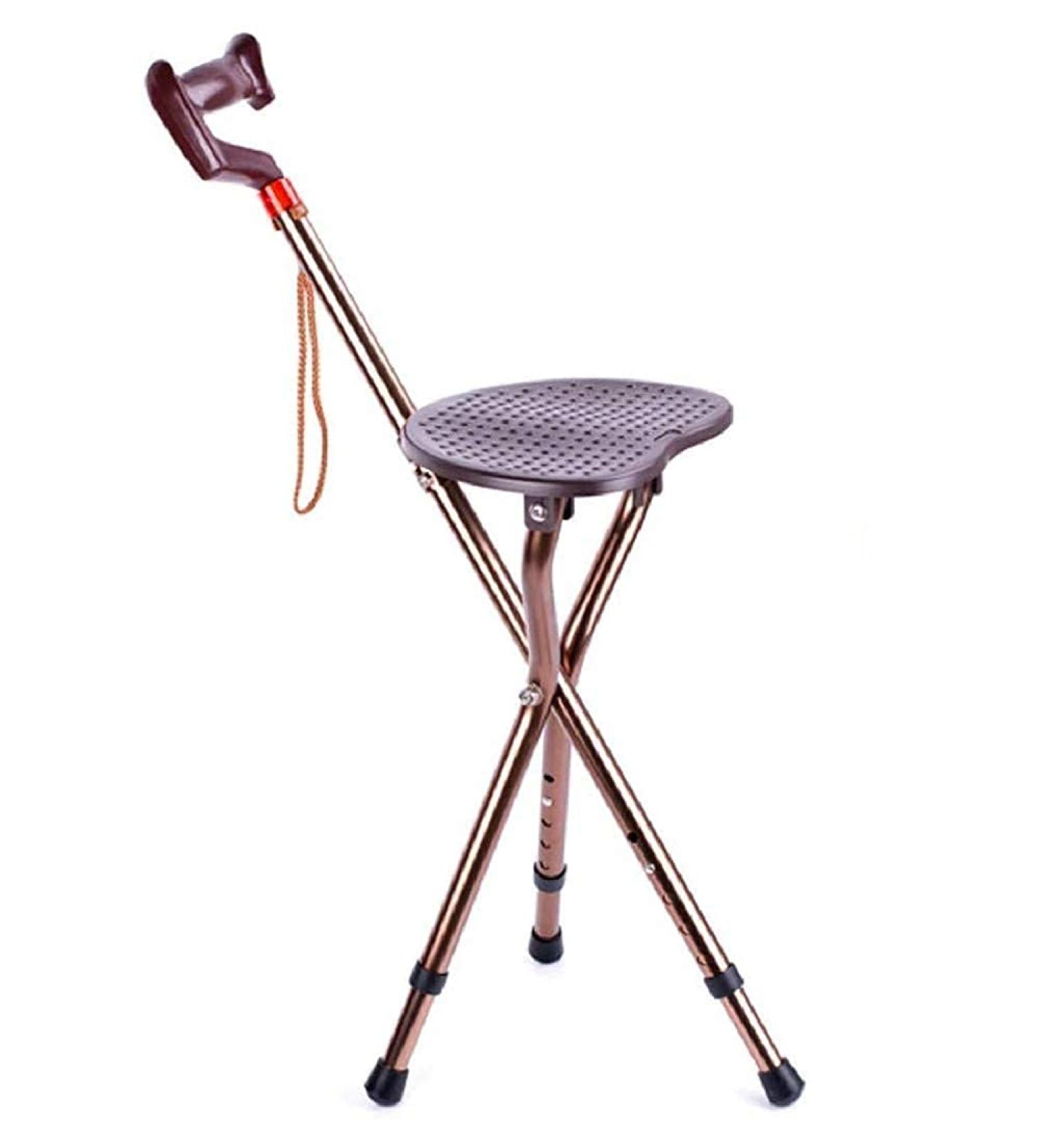 Tripod Folding Walking Stick Seat Disability Medical Folding Seat Cane for The Elderly People with Reduced Mobility Crutches Innovate - Buy Online on GoSupps.com
