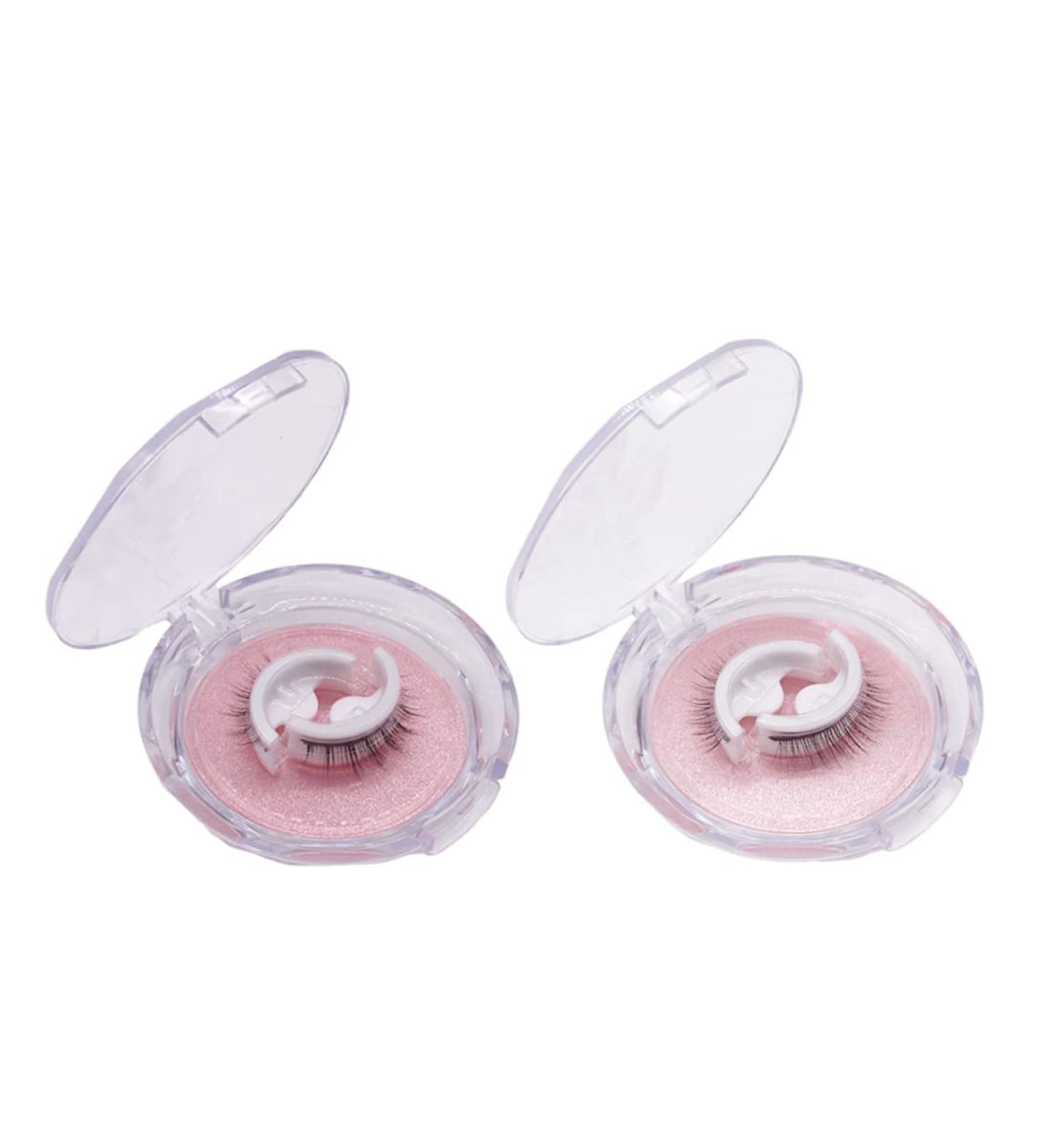 Self Adhesive Eyelashes - Reusable Waterproof Fake Lashes | Natural Fluffy 2 Pair Set - Buy Online on GoSupps.com