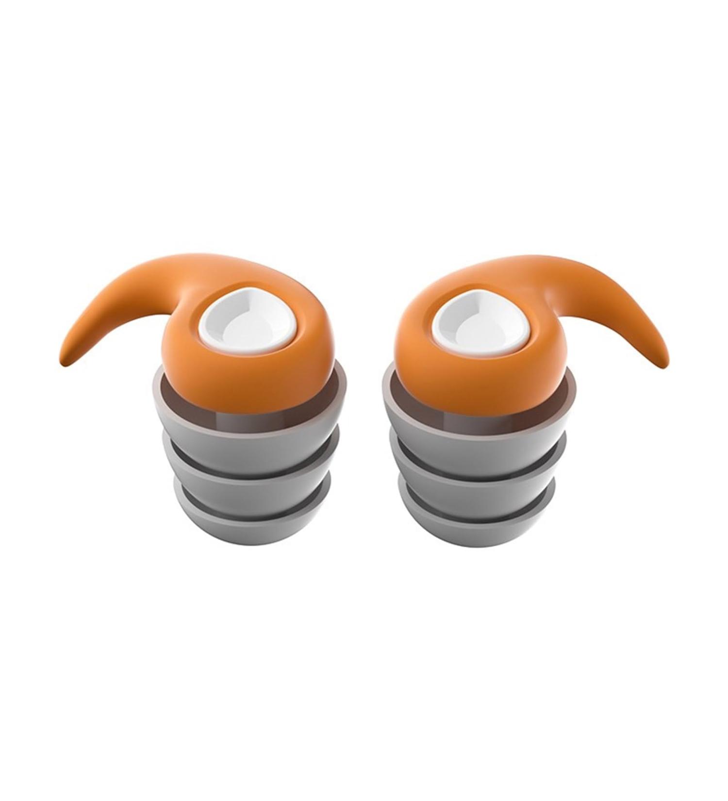 Haoyull Ear Plugs Soft Silicone Noise reducing Reusable Earplugs for Sleeping Work Studying Travel Shooting and More 1 Pair Orange Color - Buy Online on GoSupps.com