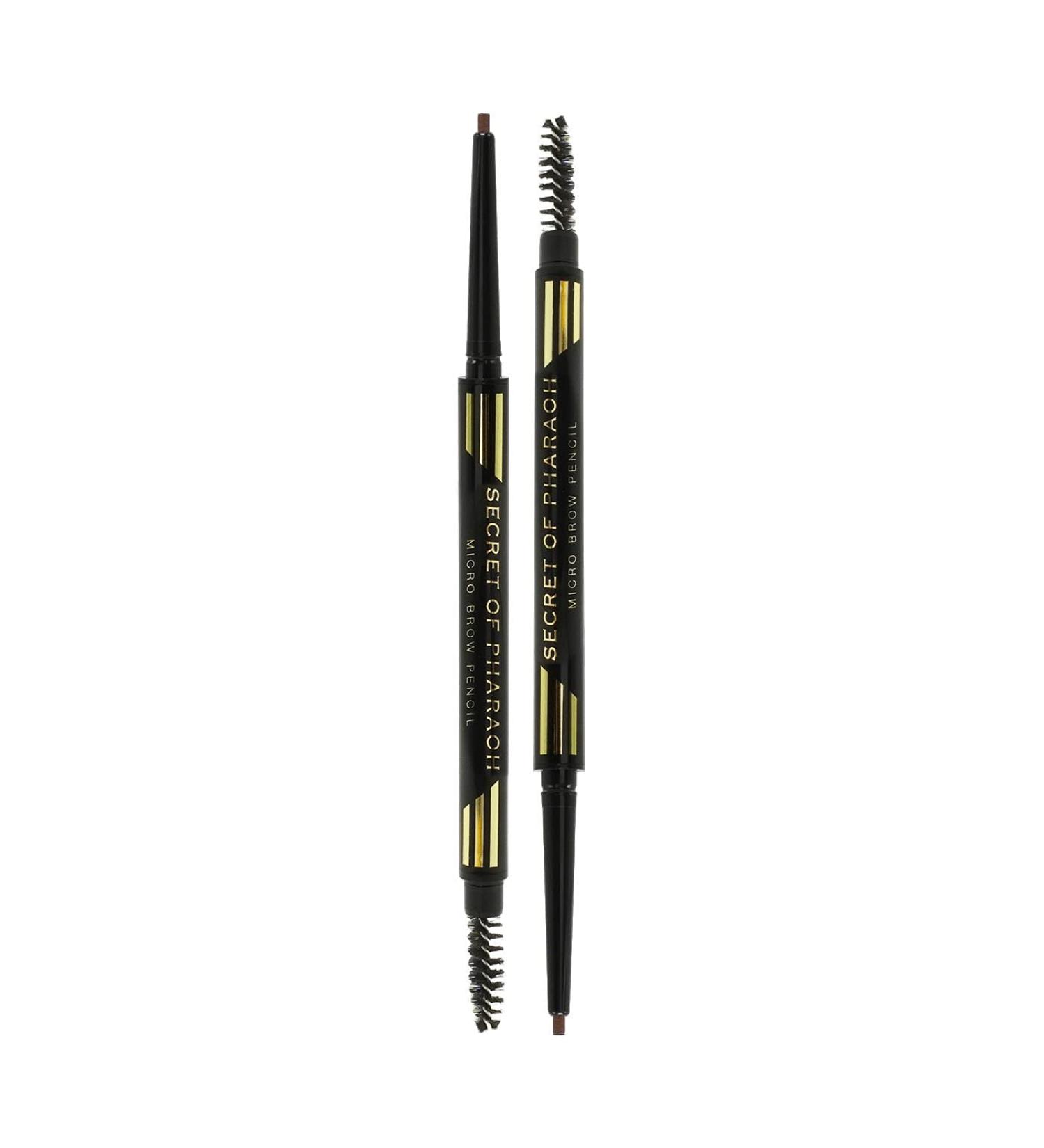 EBIN NEW YORK Secret of Pharaoh Micro Brow Pencil (2pack) Natural Espresso | Ultra-Slim Brow Pencil Long-wearing Water Resistant Natural Look