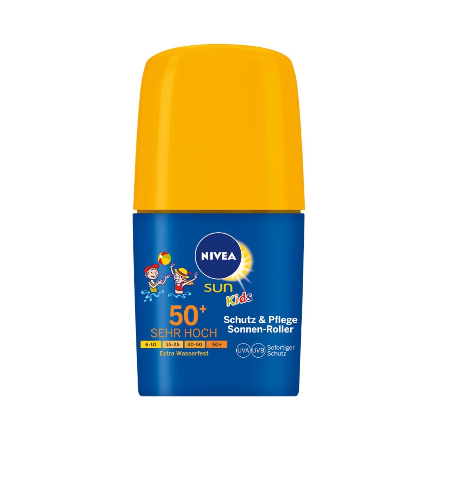 NIVEA SUN Kids 2-pack sun cream sun protection factor 50+ 2 x 50 ml sun roller protection & care