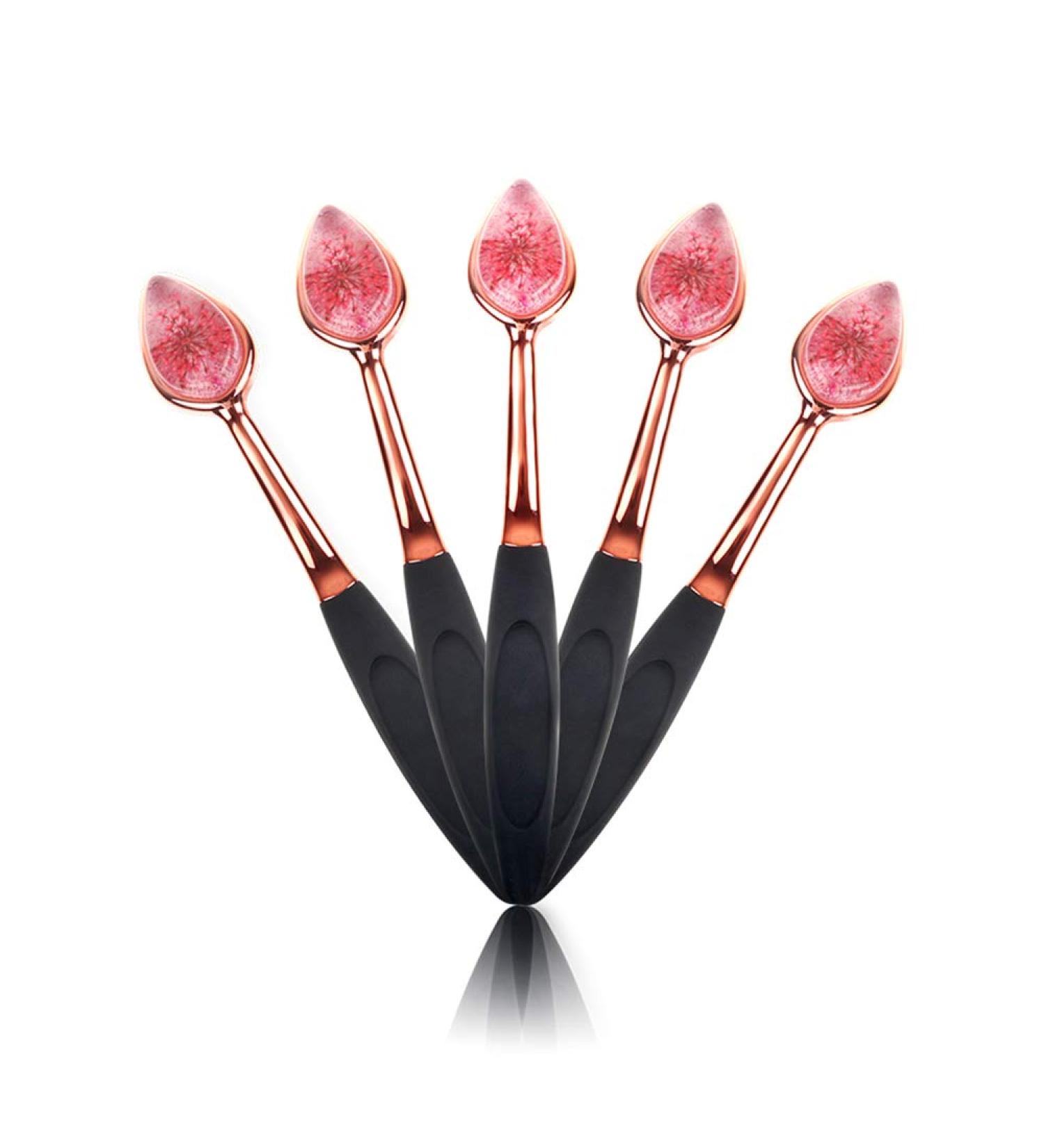 Professional Foundation Brush | Flower Child by Roopali Beauty | Soft Silicone Applicator for Liquid & Cream Cosmetics | Travel-Friendly & Easy to Clean - Buy Online on GoSupps.com