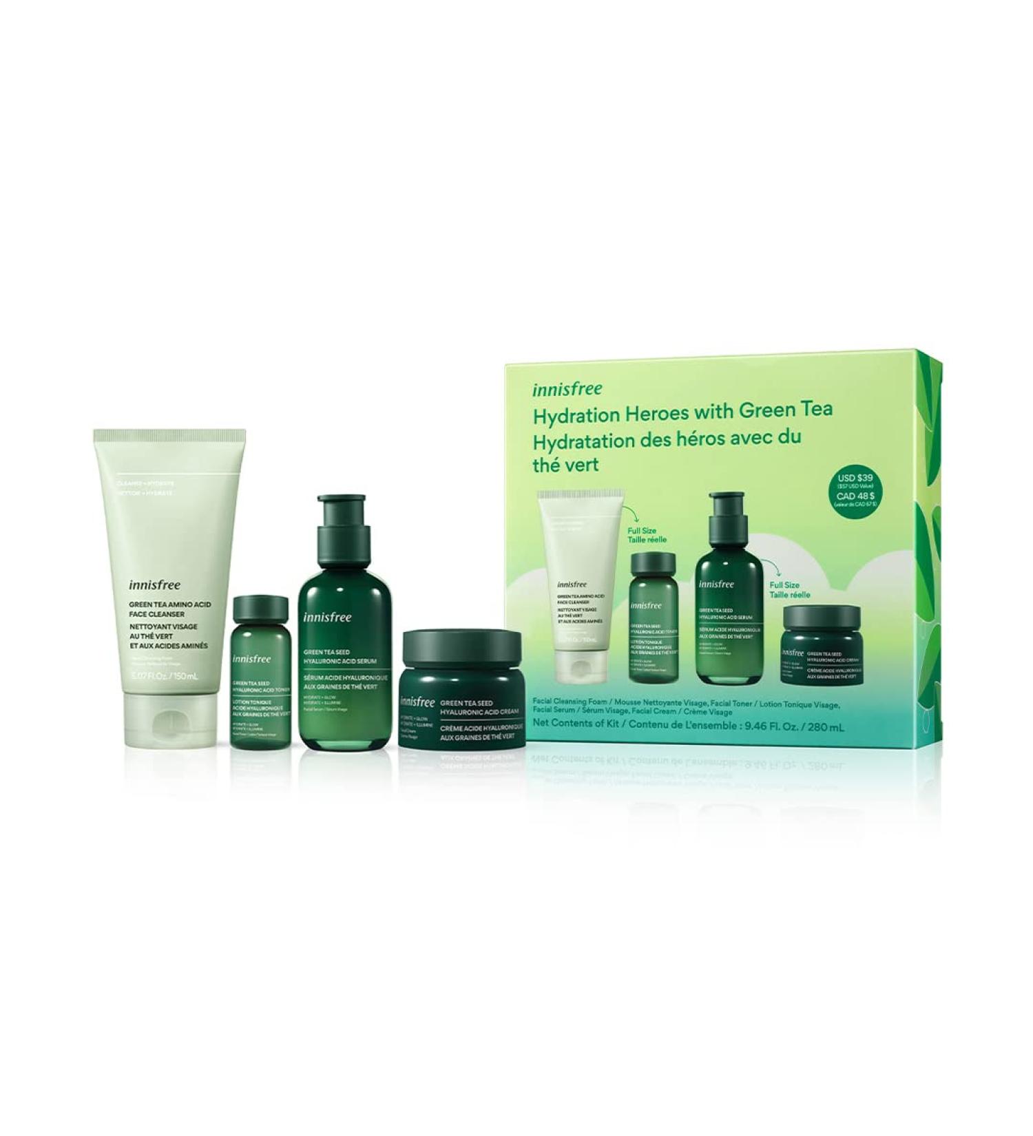 Innisfree Green Tea Seed Intensive Hydrating Serum Set - Hydration Heroes - Buy Online on GoSupps.com