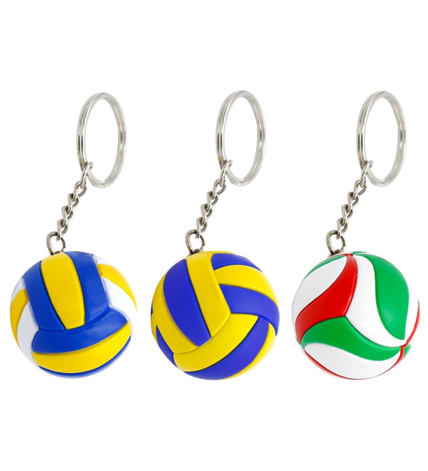 Ifundom 3D Volleyball Key Pendant - Sportball Keychain for Bags & Backpacks | 3 Pieces Hanging Volleyball Trailer - Buy Online on GoSupps.com