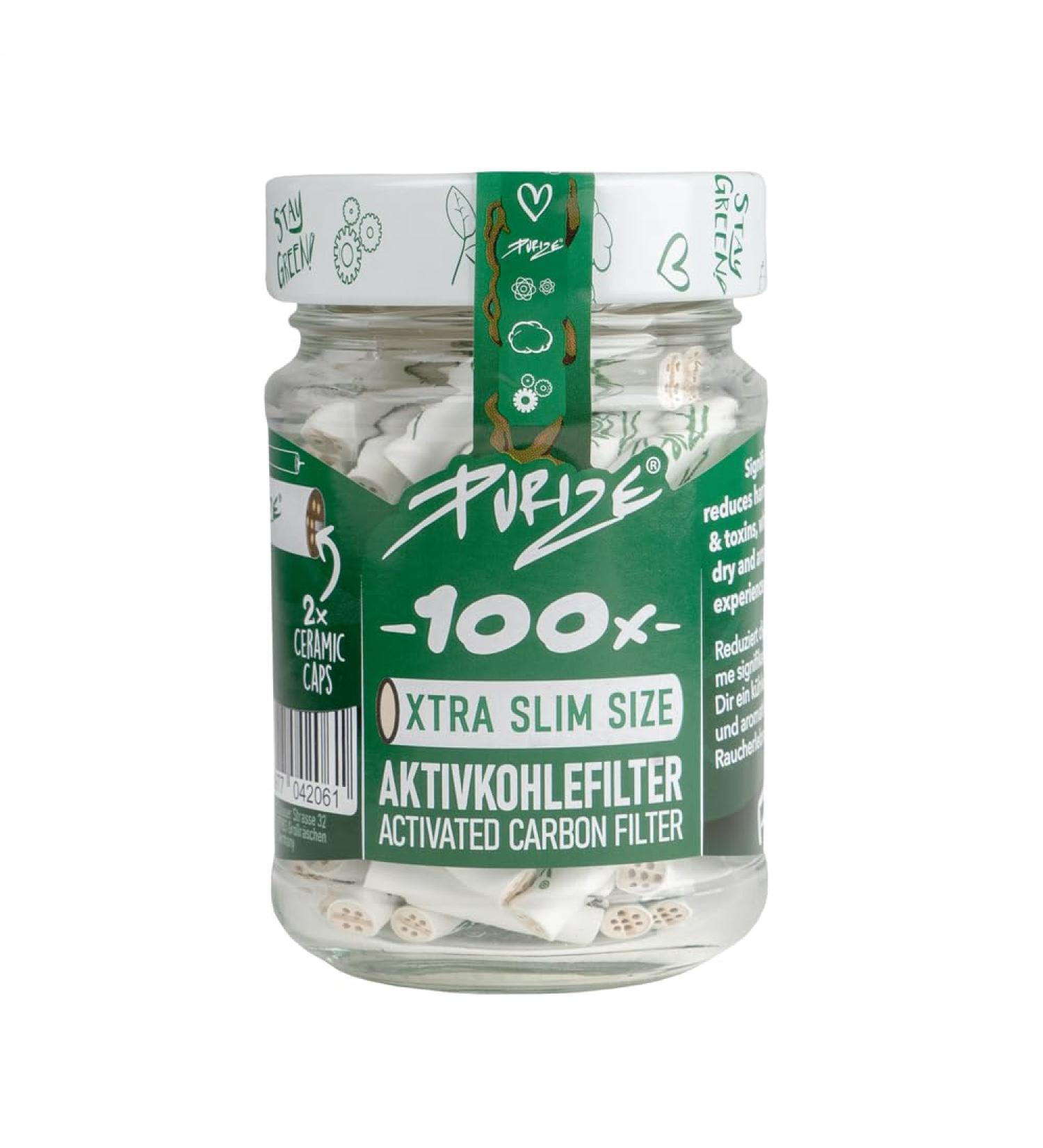PURIZE Glas I 100 XTRA Slim Size Activated Carbon Filter White - Buy Online on GoSupps.com