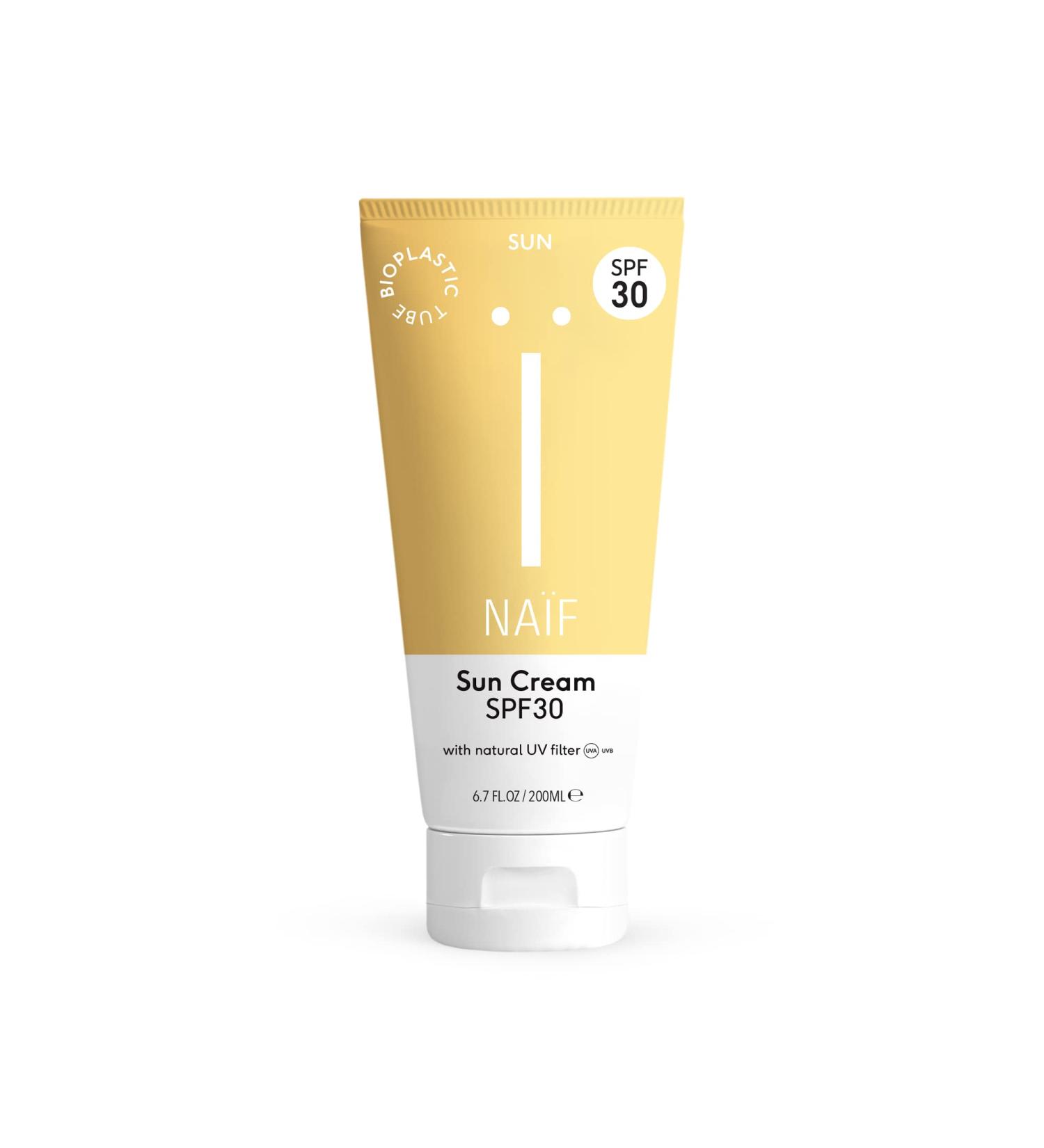 Na f Natural Mineral Sunscreen 200ml - Family-Safe LSF 30 Vegan & Free of Parabens Silicones Mineral Oils - Suitable for All Skin Types - Buy Online on GoSupps.com