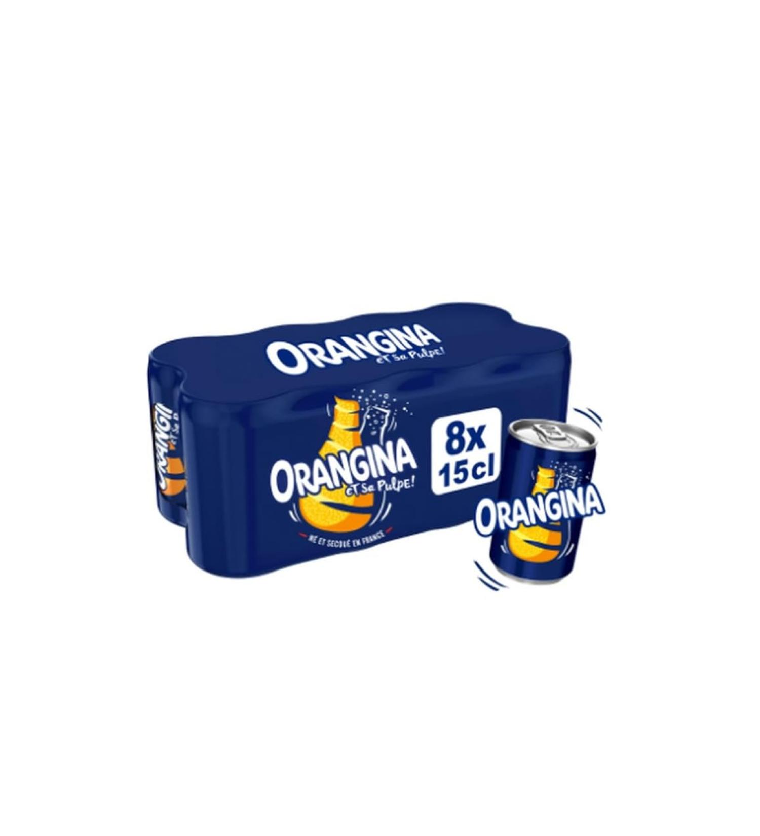 ORANGINA Boisson gazeuse la pulpe d'orange 8 x 15 cl