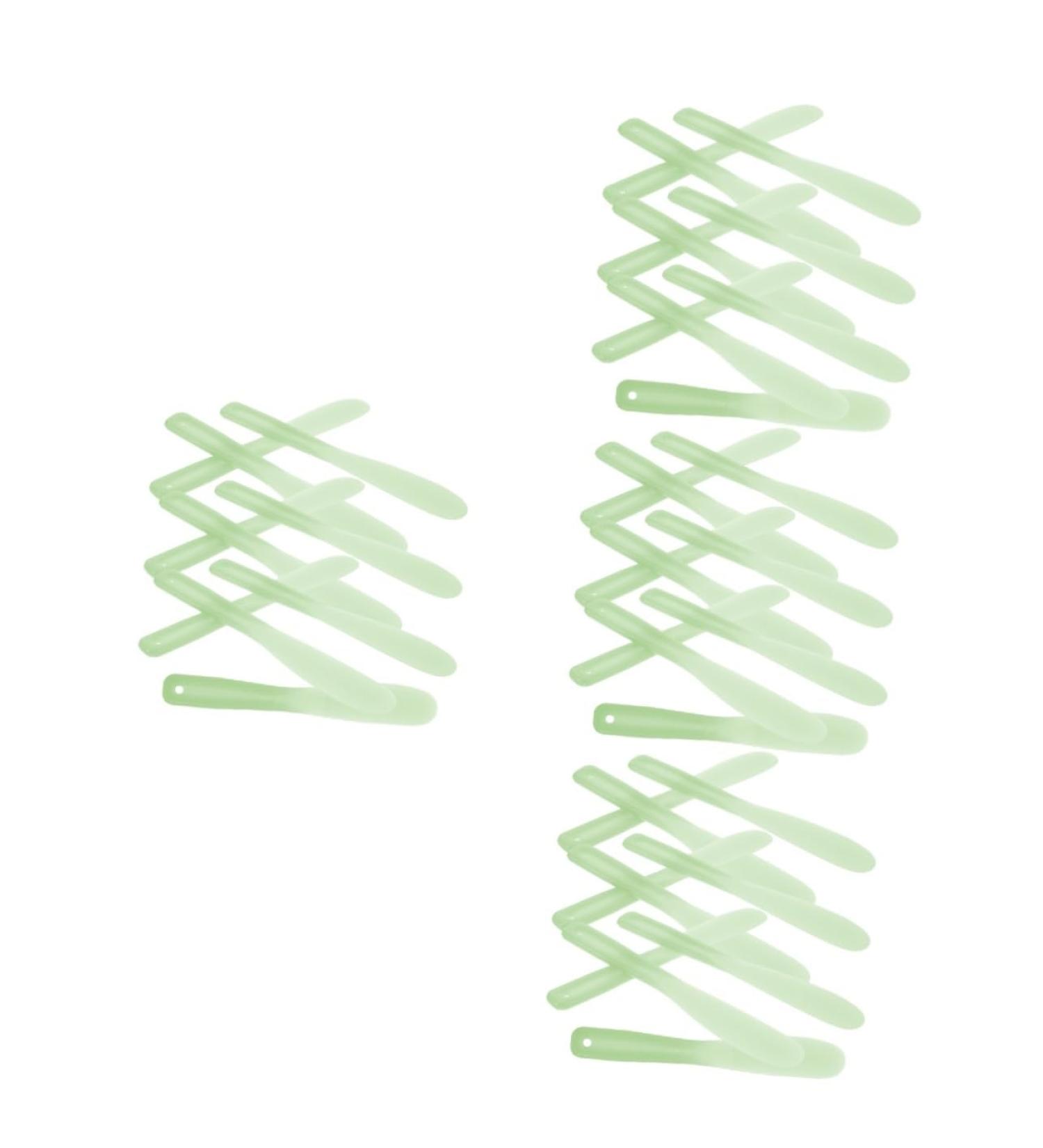 NOLITOY 40 Pcs Tool Stick Spatula Scoops Spatula for Makeup Cosmetic Mixer Tool Pp re-usable 20.5x3x0.6cmx4pcs Greenx4pcs - Buy Online on GoSupps.com